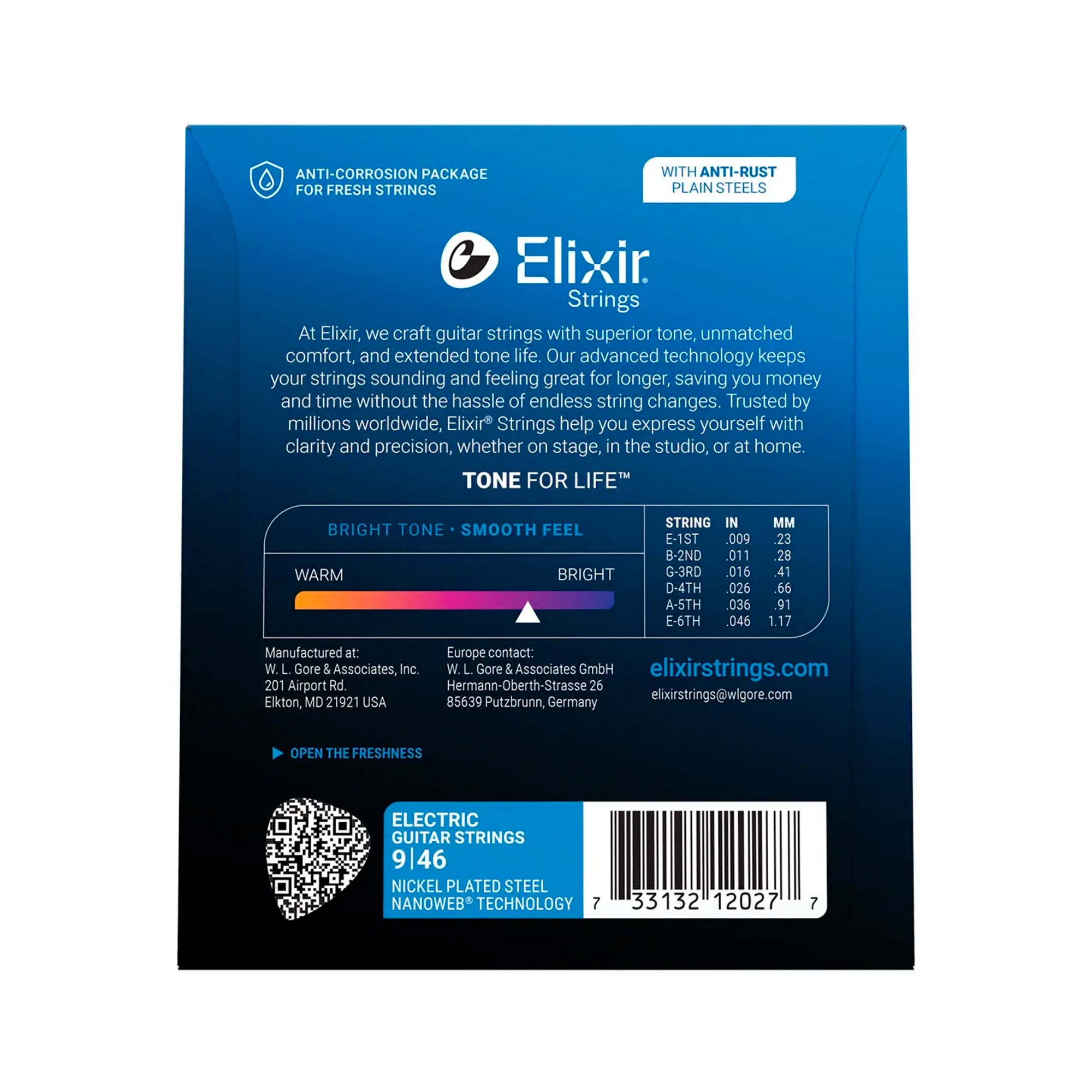 Set de cuerdas para guitarra eléctrica Elixir - 12027