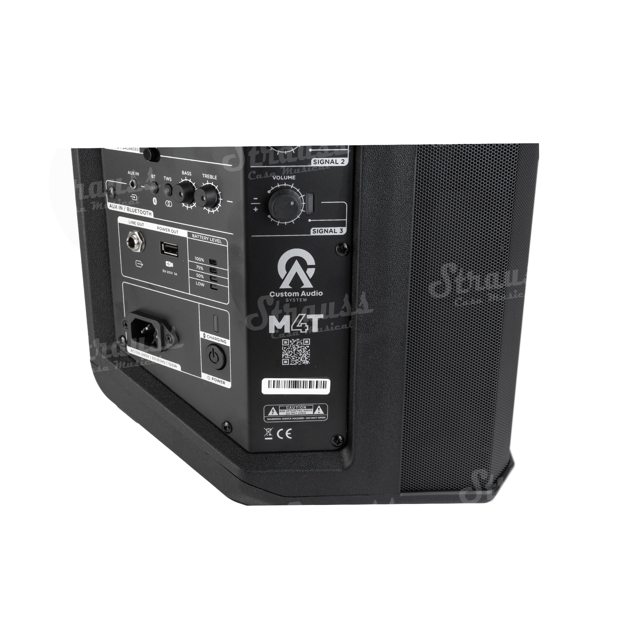 Custom Audio System Parlante Portatil - M4T Black