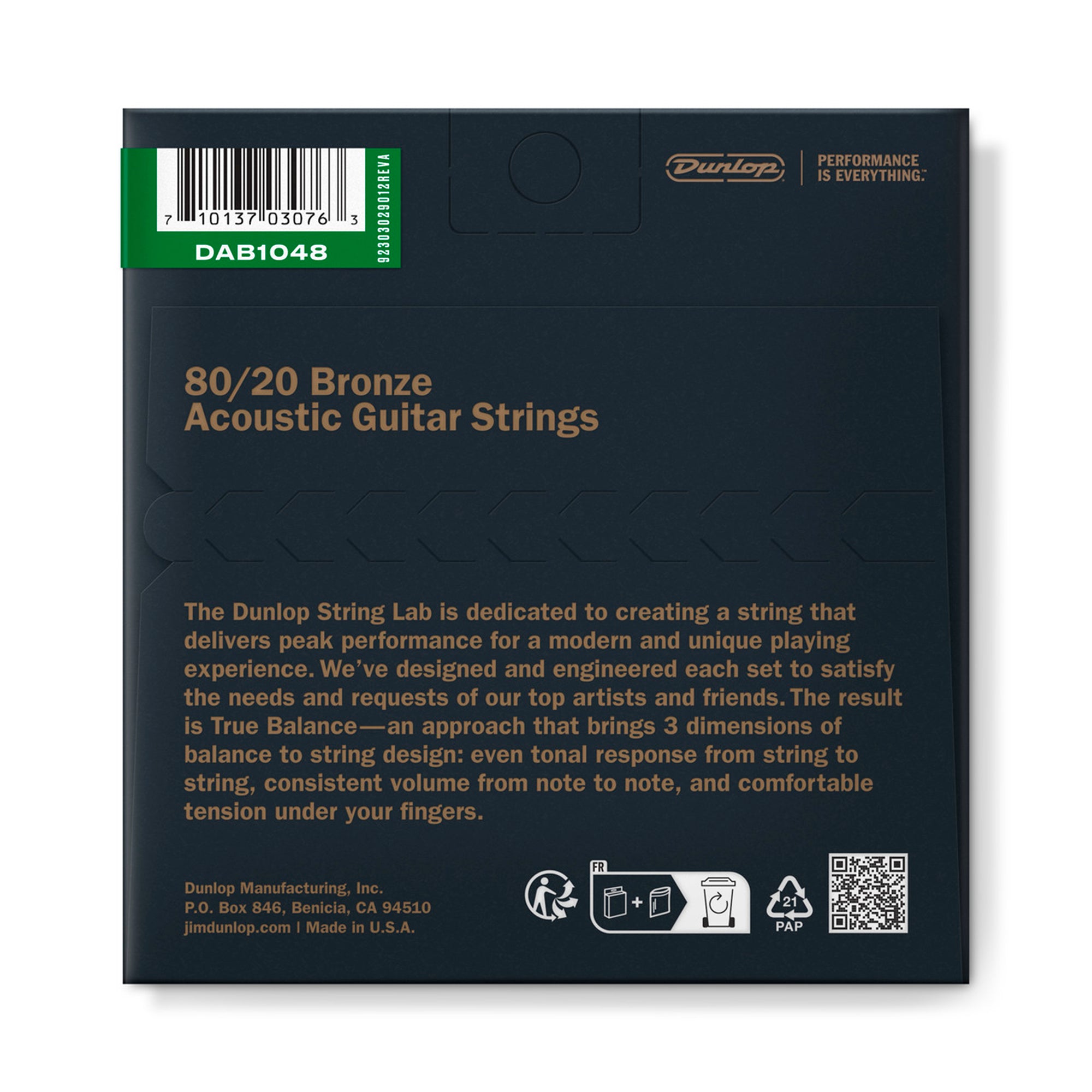 Set de cuerdas para guitarra acústica Dunlop - DAB1048