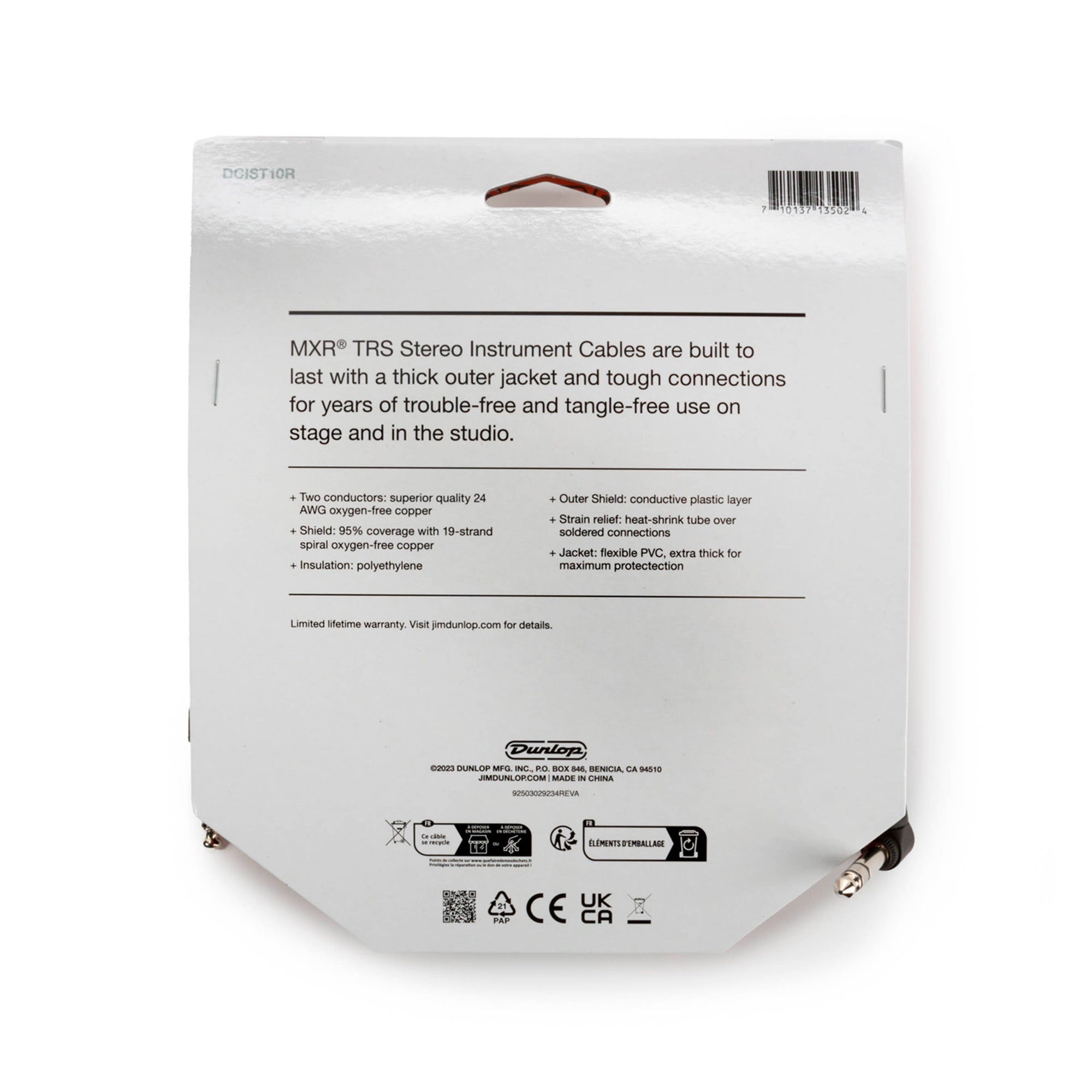 Cable Stereo Para Instrumentos 3m MXR - DCIST10R