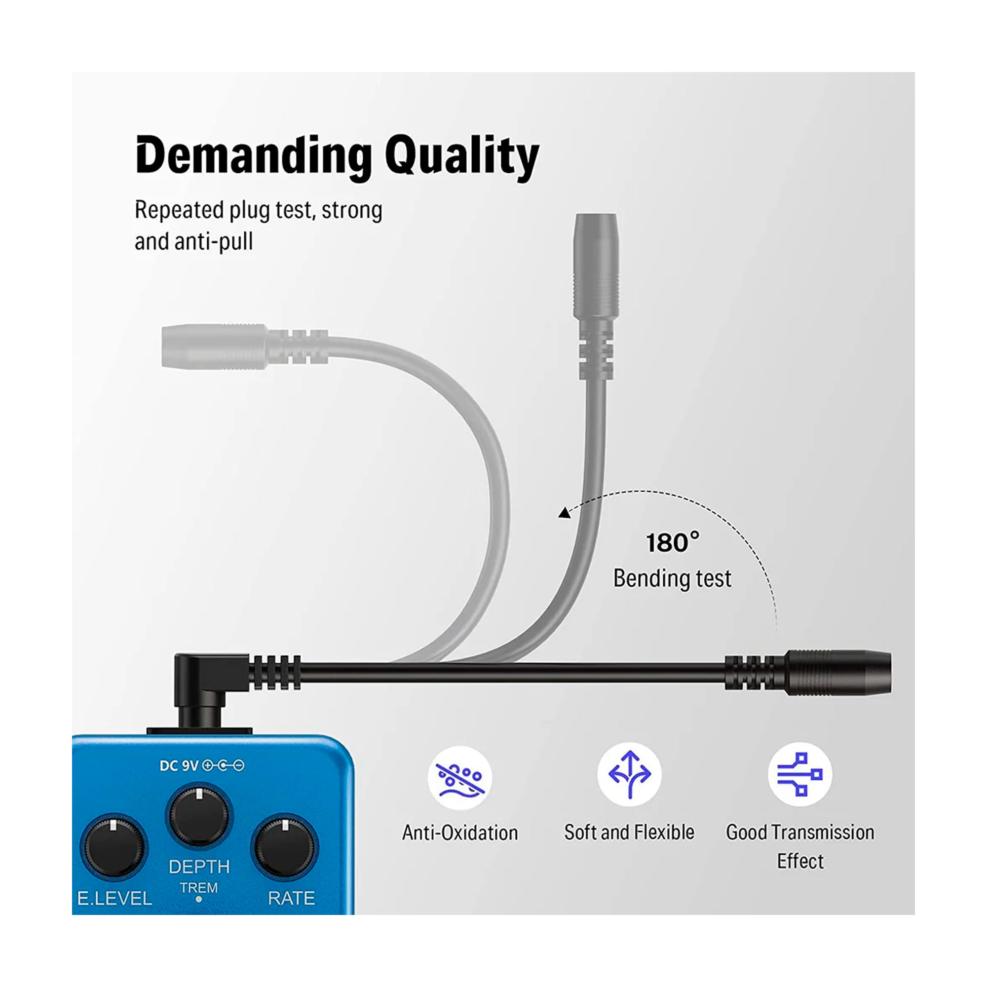 Adaptador fuente de Alimentación para pedales 9V Donner EC836 - DPA-1 9V
