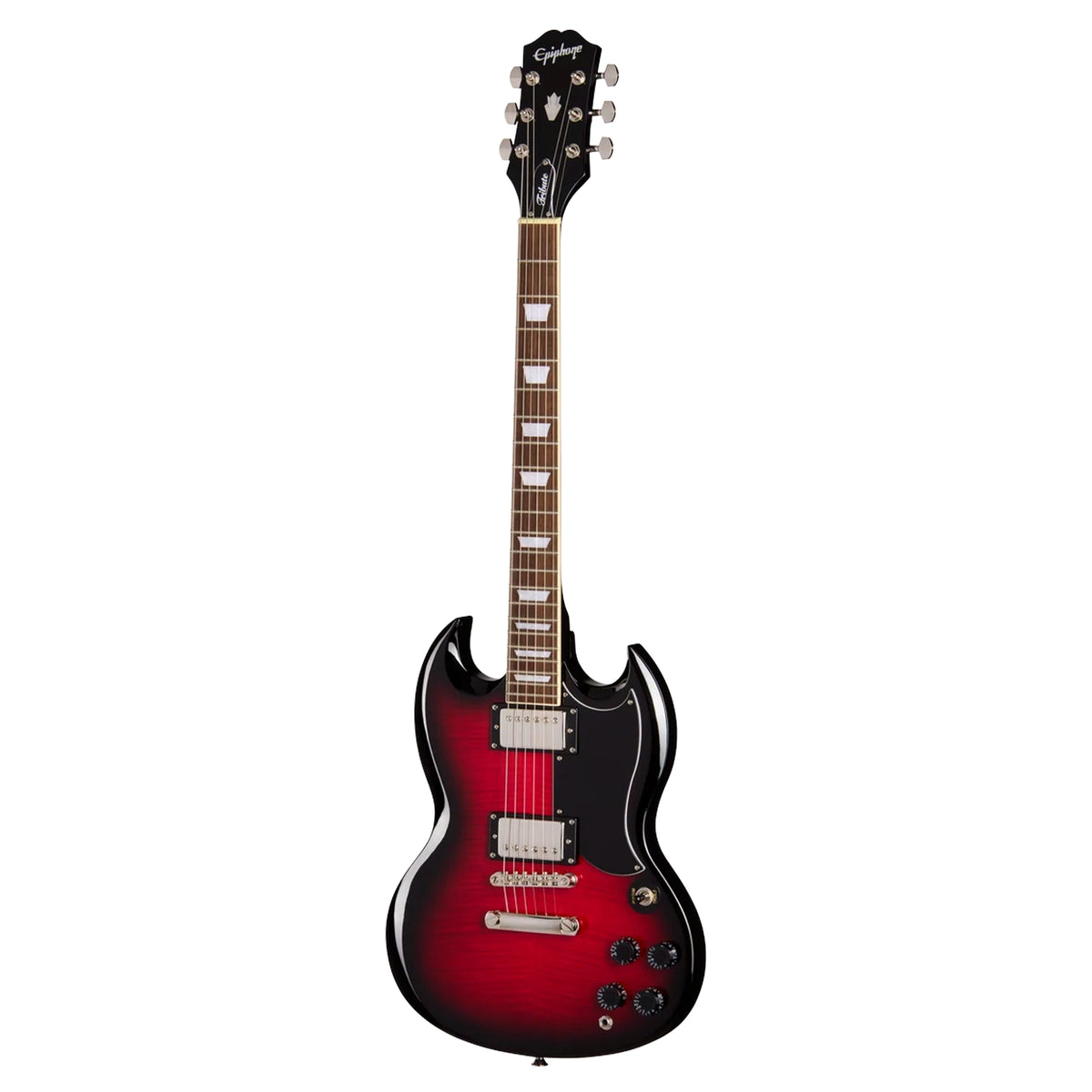 Guitarra Electrica Epiphone SG Tribute Plus Cherry Burst Nickel - E1SGTPCBNH1