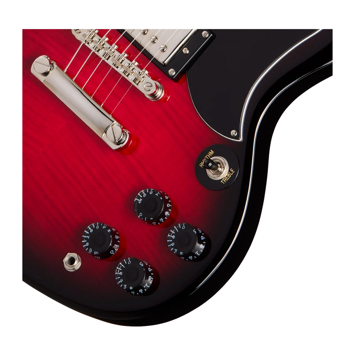 Guitarra Electrica Epiphone SG Tribute Plus Cherry Burst Nickel - E1SGTPCBNH1