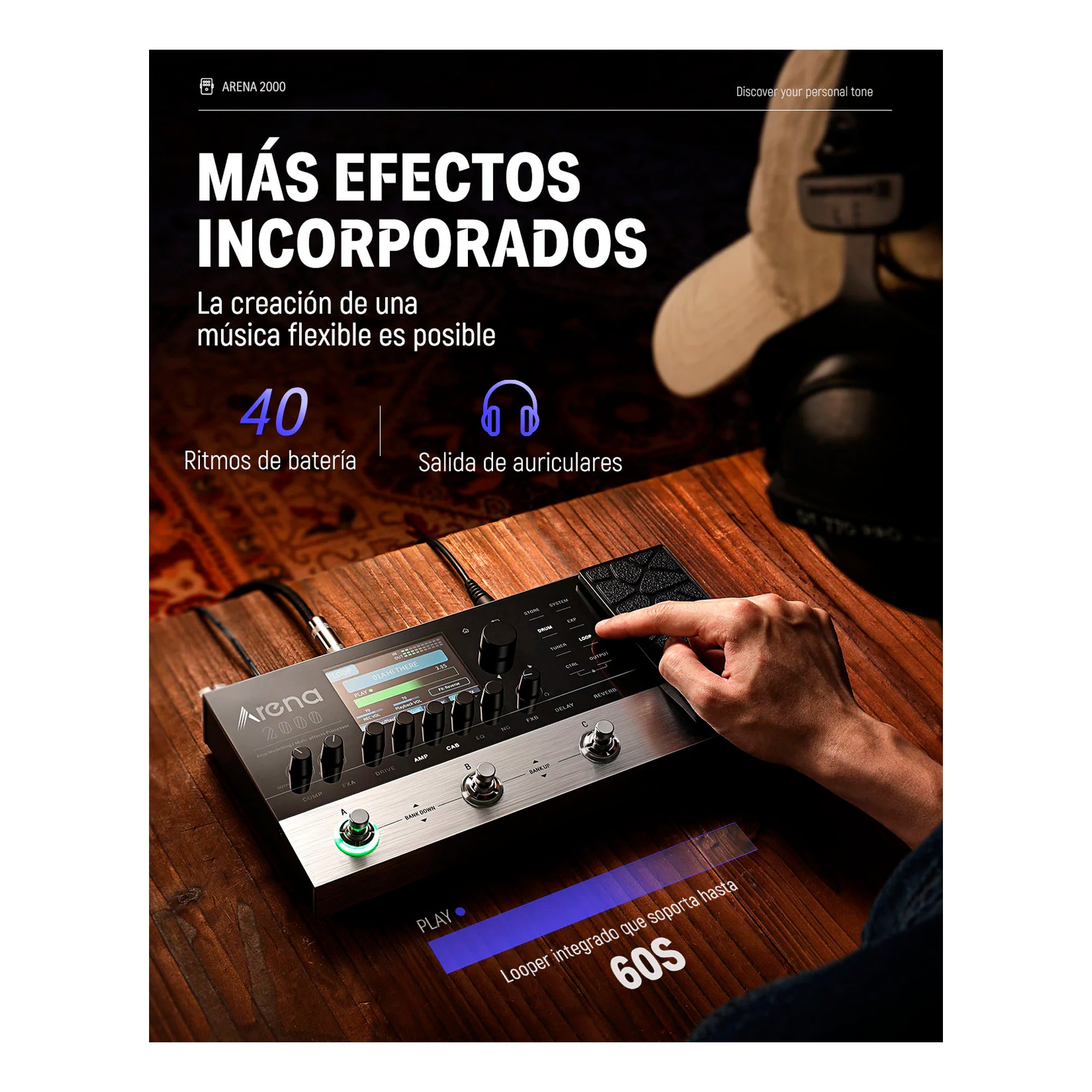 Pedalera Multiefectos Donner EC1790 - Arena 2000