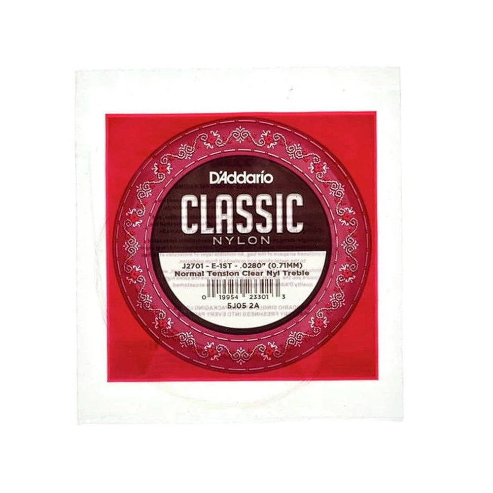Cuerdas Sueltas para Guitarra Clásica Nylon EJ27 Daddario Normal Tension