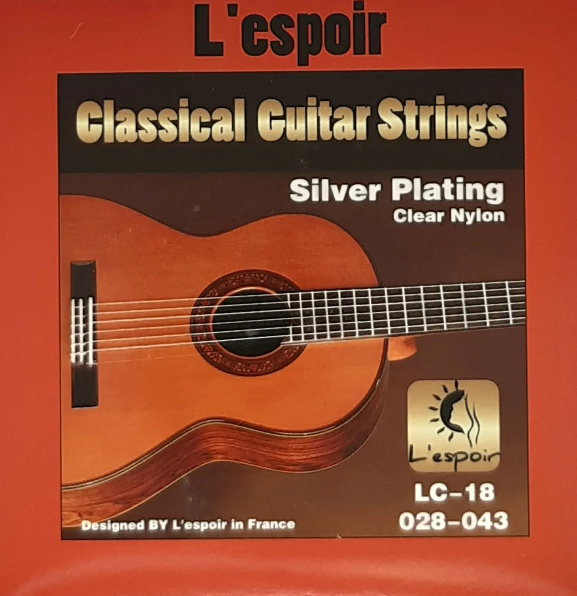 Cuerdas Guitarra Acustica Clear Nylon Lespoir - LC-18