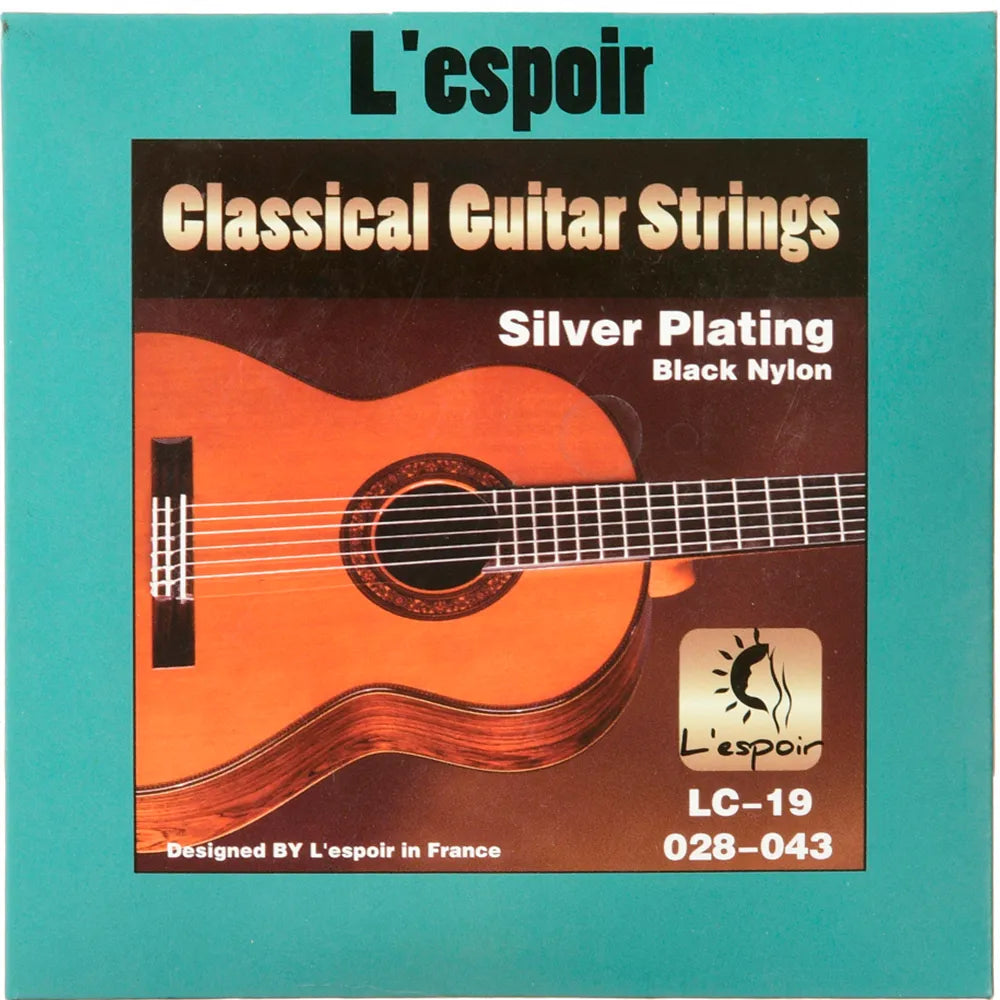 Cuerdas guitarra acústica Black Nylon Lespoir - LC-19