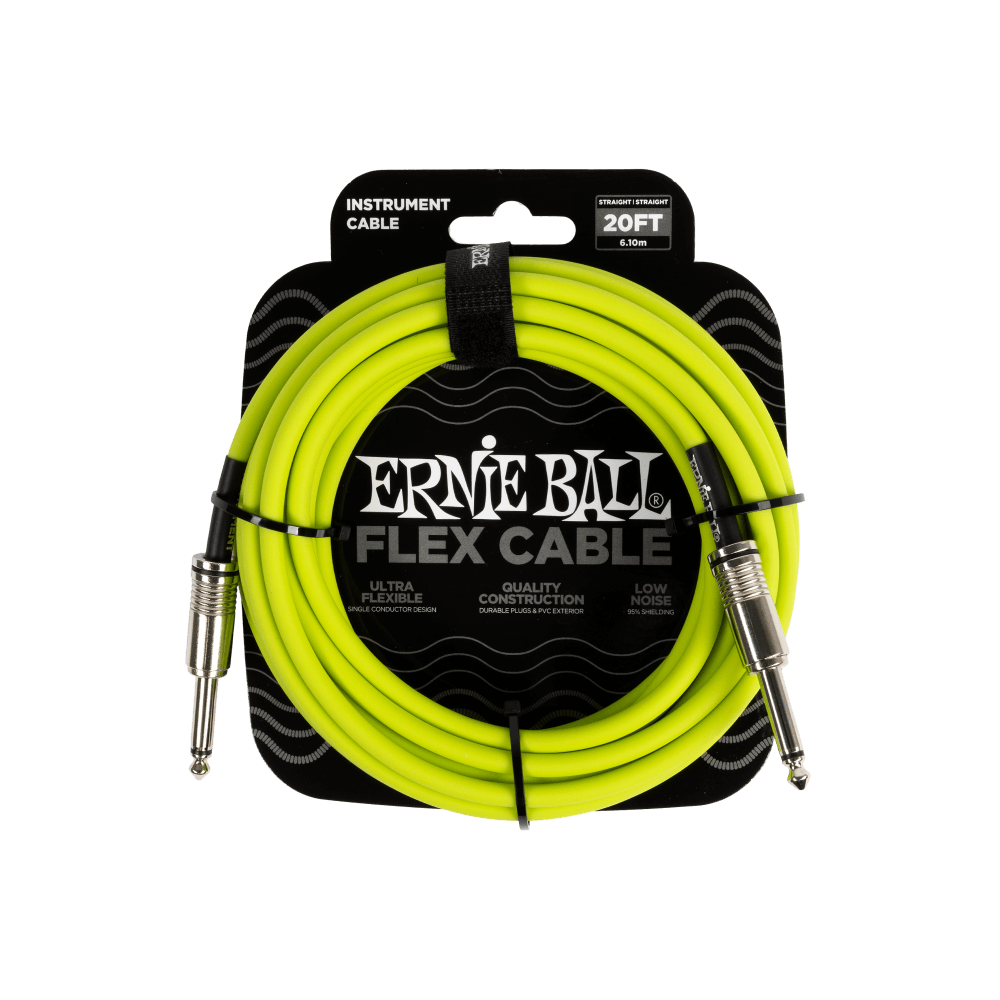 Cable Ernie Ball FLEX de 6,1M Verde - P06419