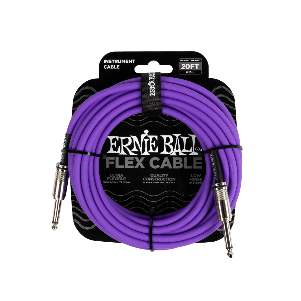 Cable Ernie Ball FLEX de 6,1M Purpura - P06420