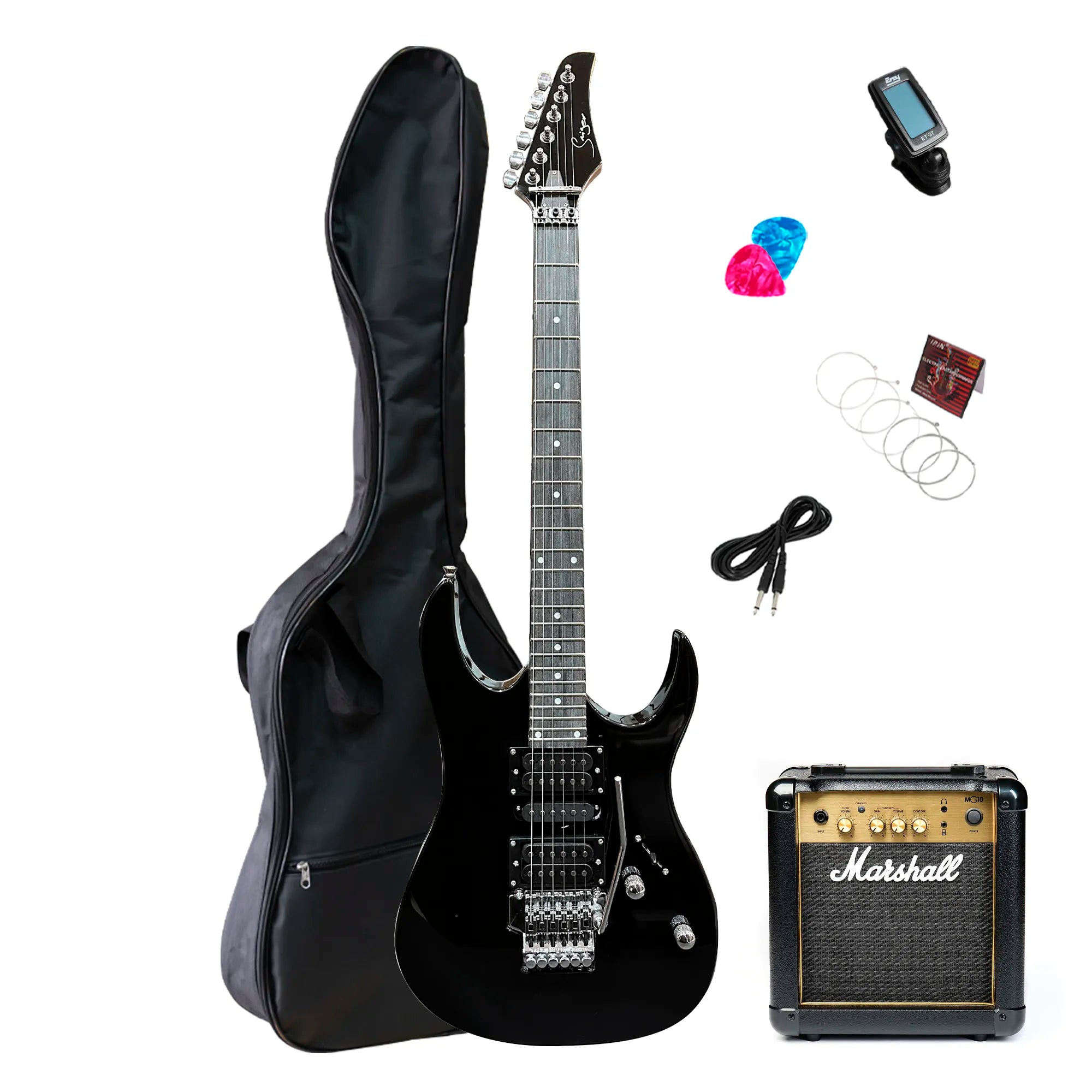 Pack Guitarra Electrica Smiger S-G5 con amplificador Marshall MG10