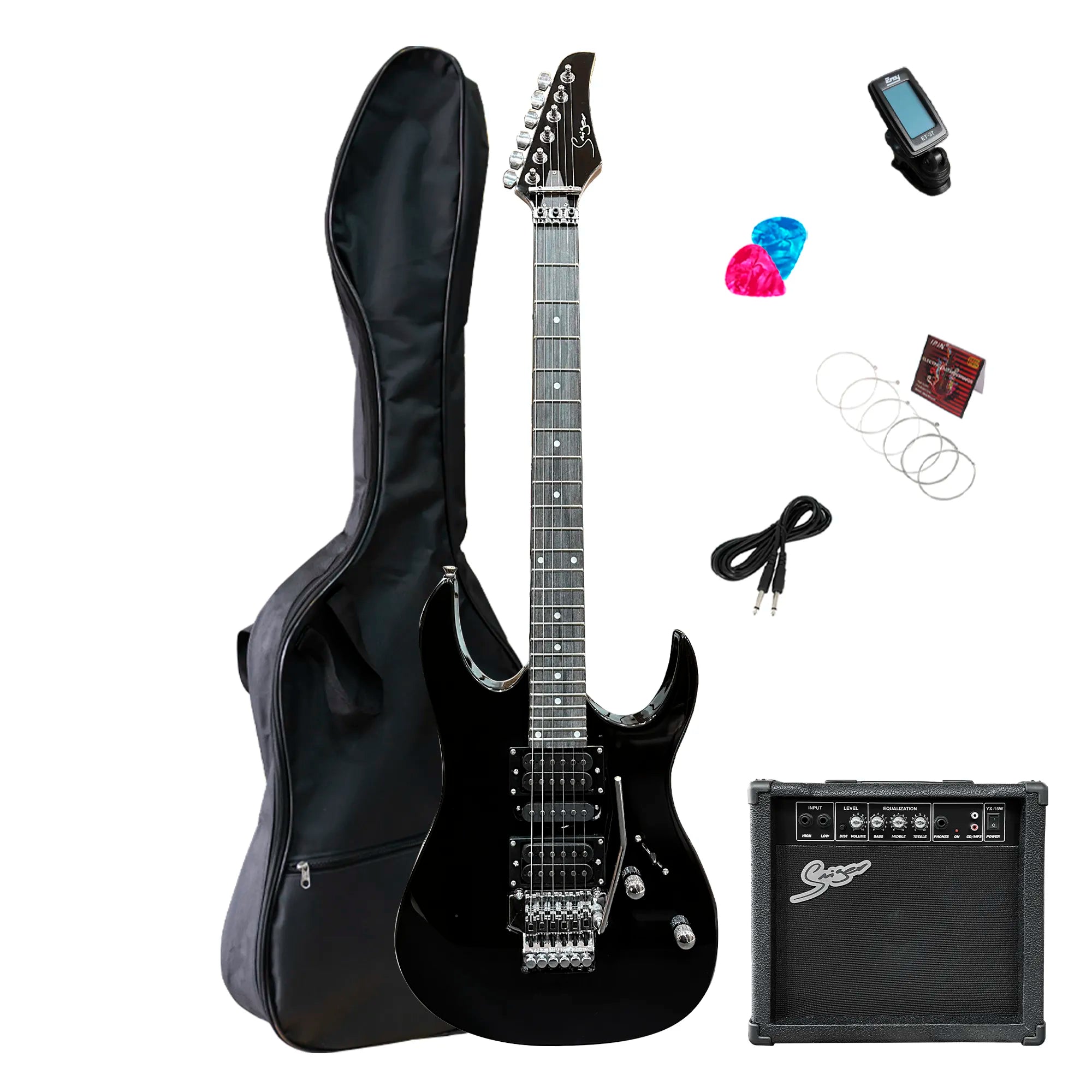 Pack Guitarra Electrica Smiger S-G5 con amplificador Smiger YX-15