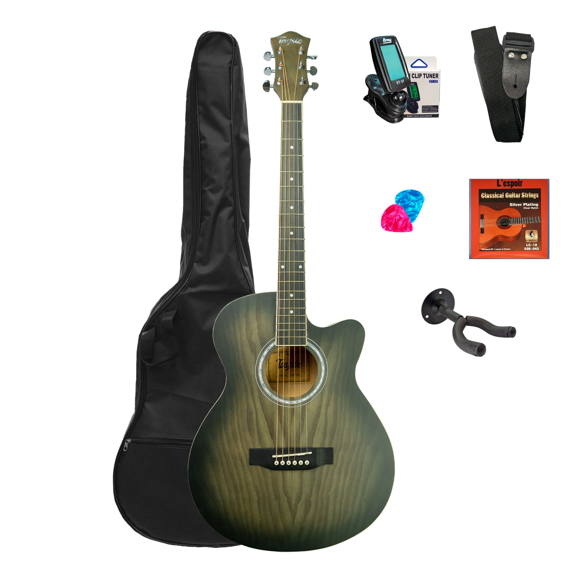 Pack Guitarra Acústica Tayste - T404 TBS