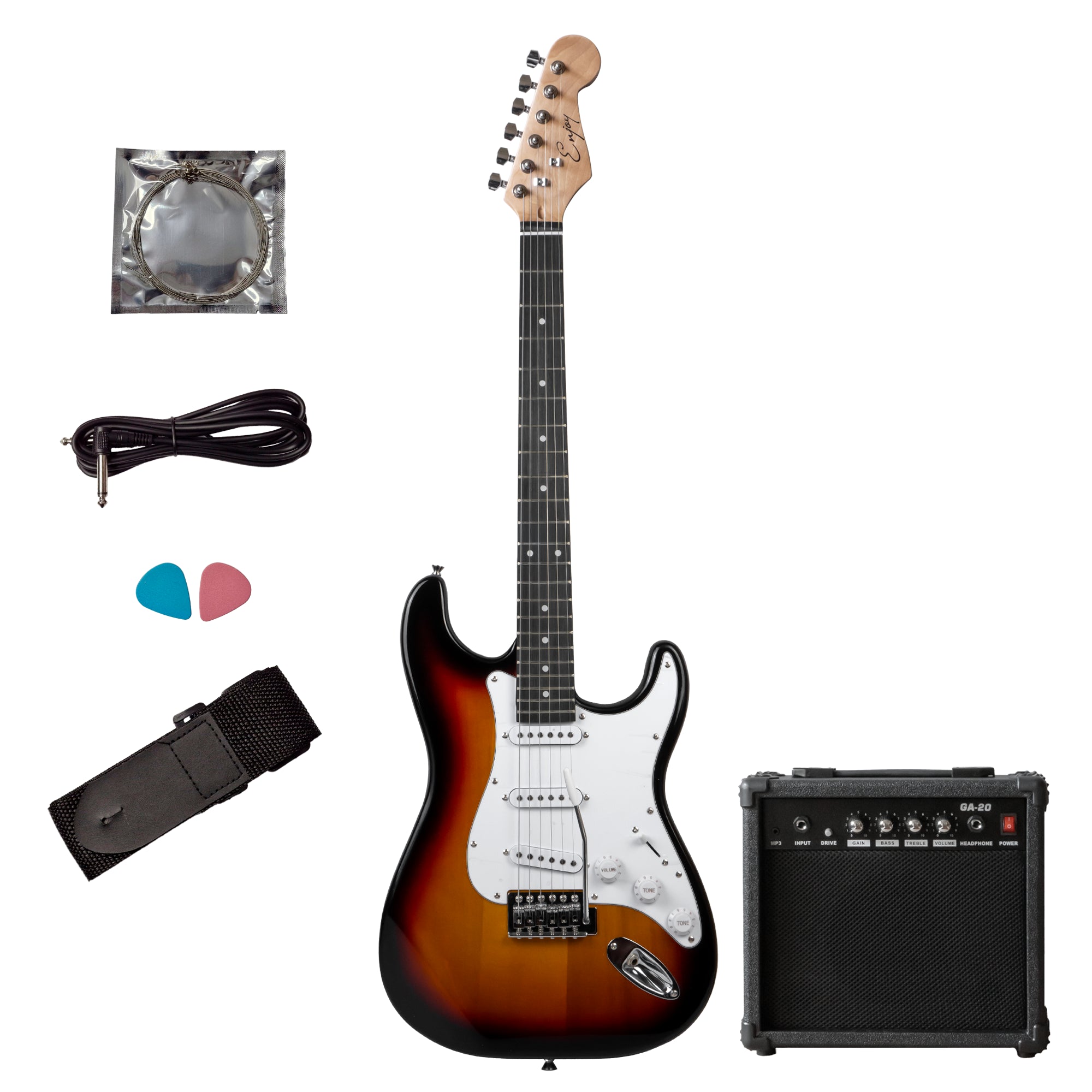 Pack Guitarra Eléctrica Enjoy - ST1 SET SB