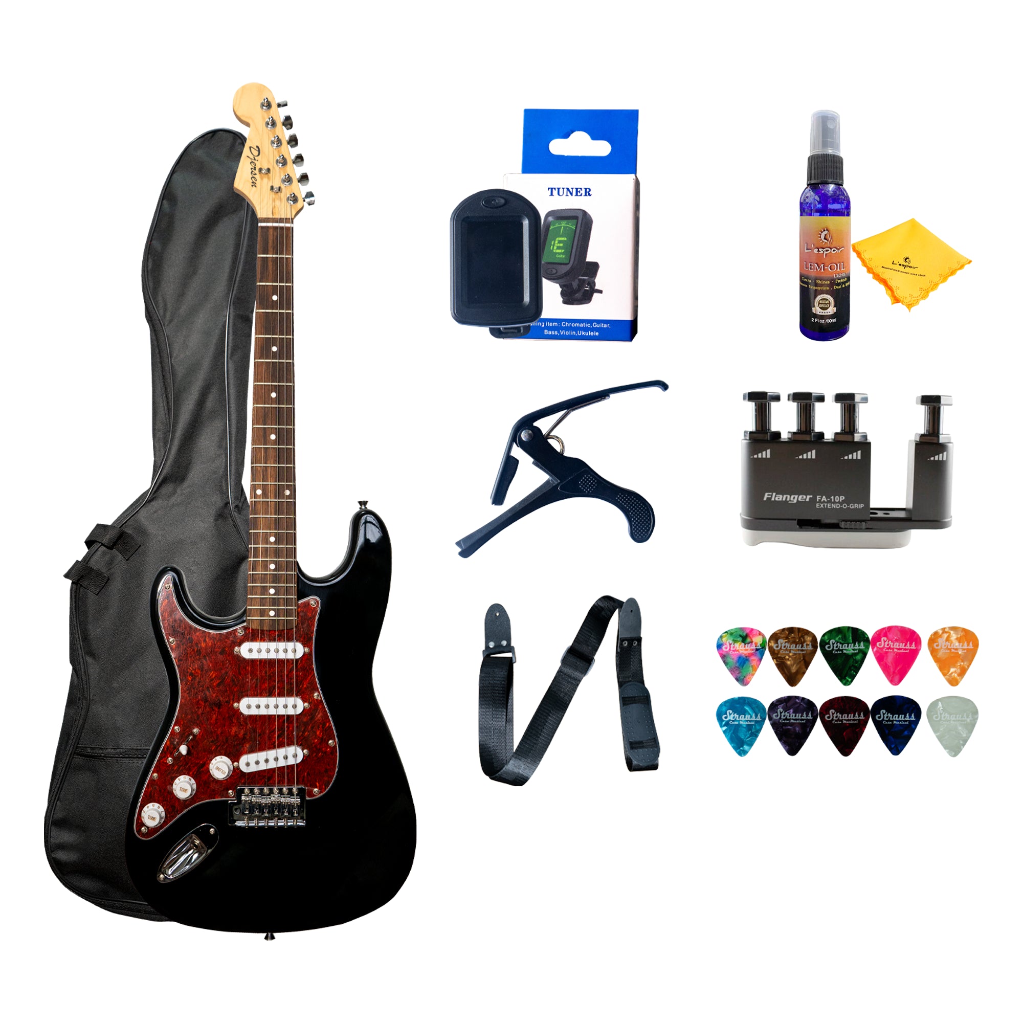 Pack Guitarra Eléctrica Djersen para Zurdos