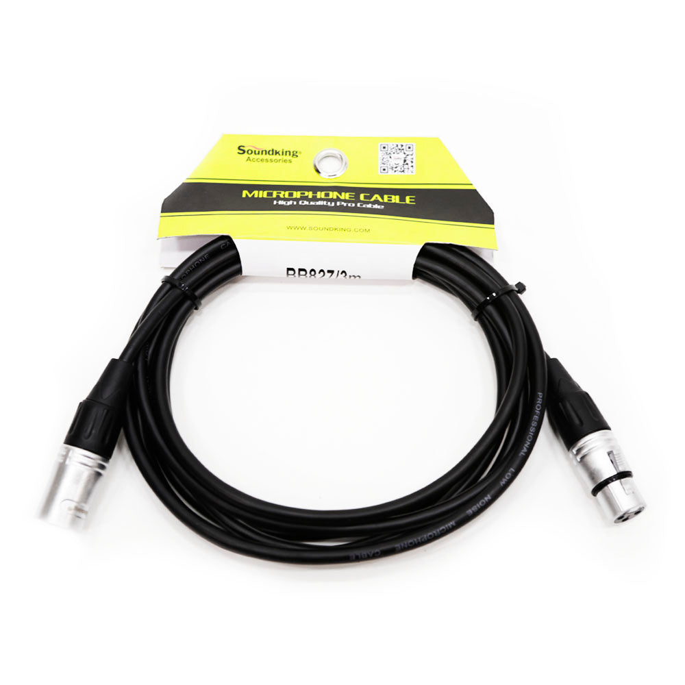 Cable para micrófono 3 metros XLR Soundking - BB827/3M