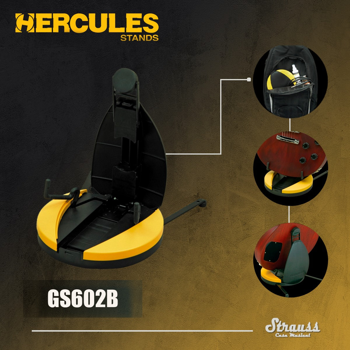 Soporte para guitarra eléctrica portable Hercules - GS602B