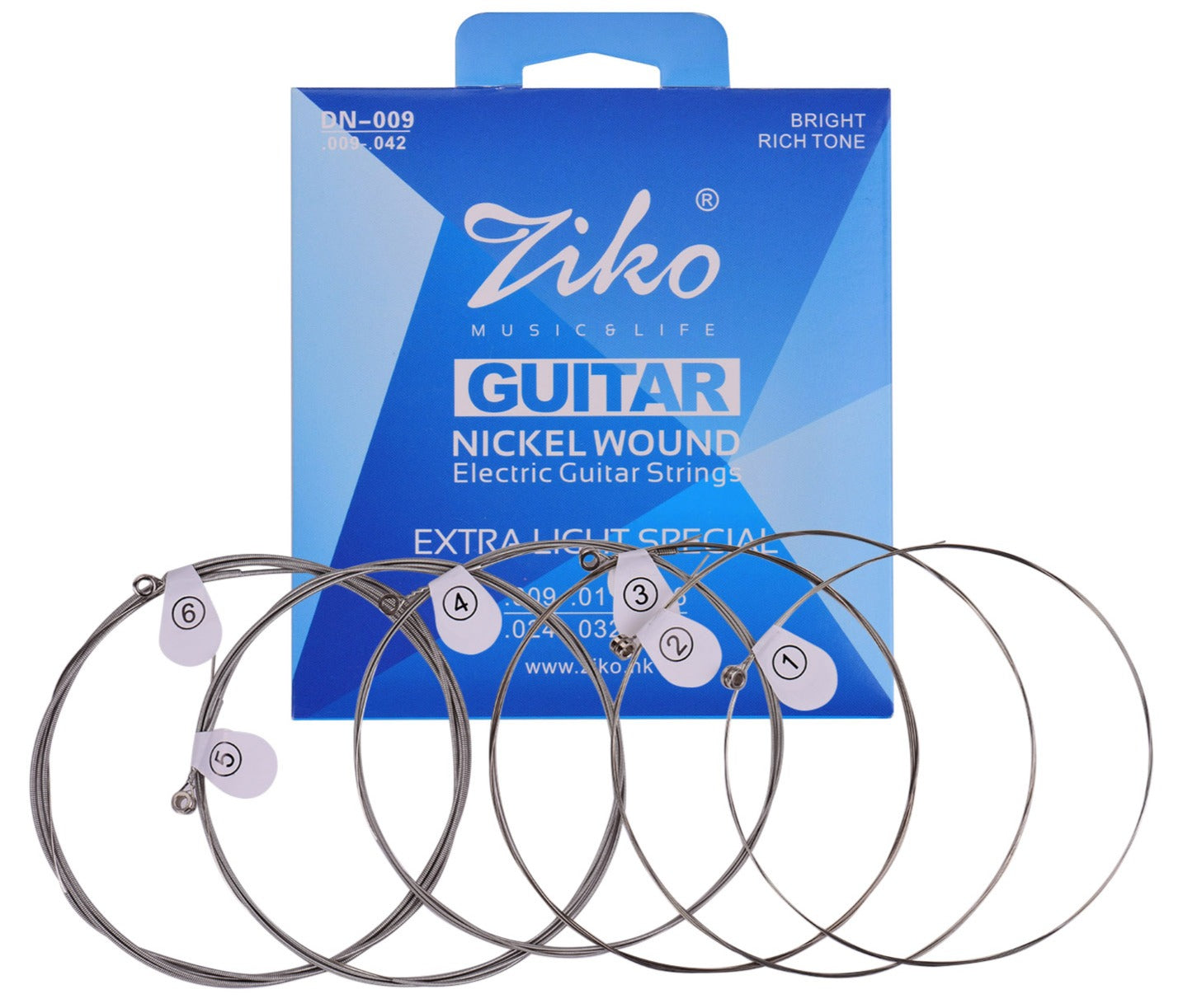 Cuerdas Guitarra Eléctrica Ziko - DN-009