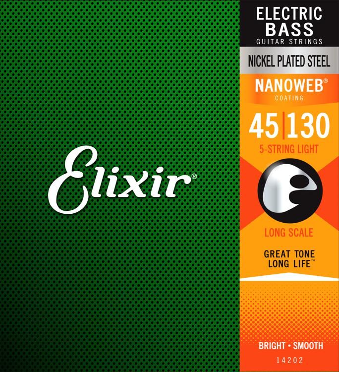 Set de cuerdas para bajo eléctrico 5 cuerdas Elixir - 14202