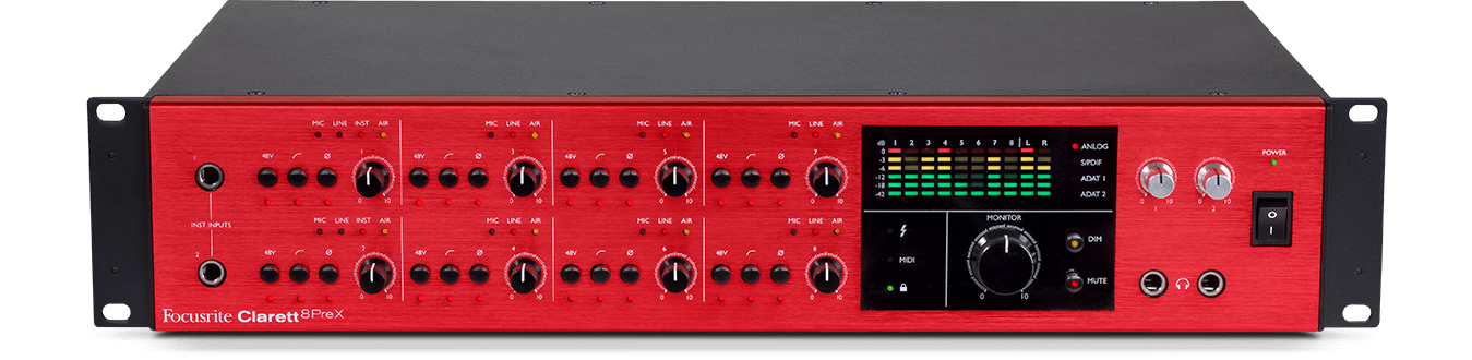 Interfaz Audio Clarett 8Prex Focusrite