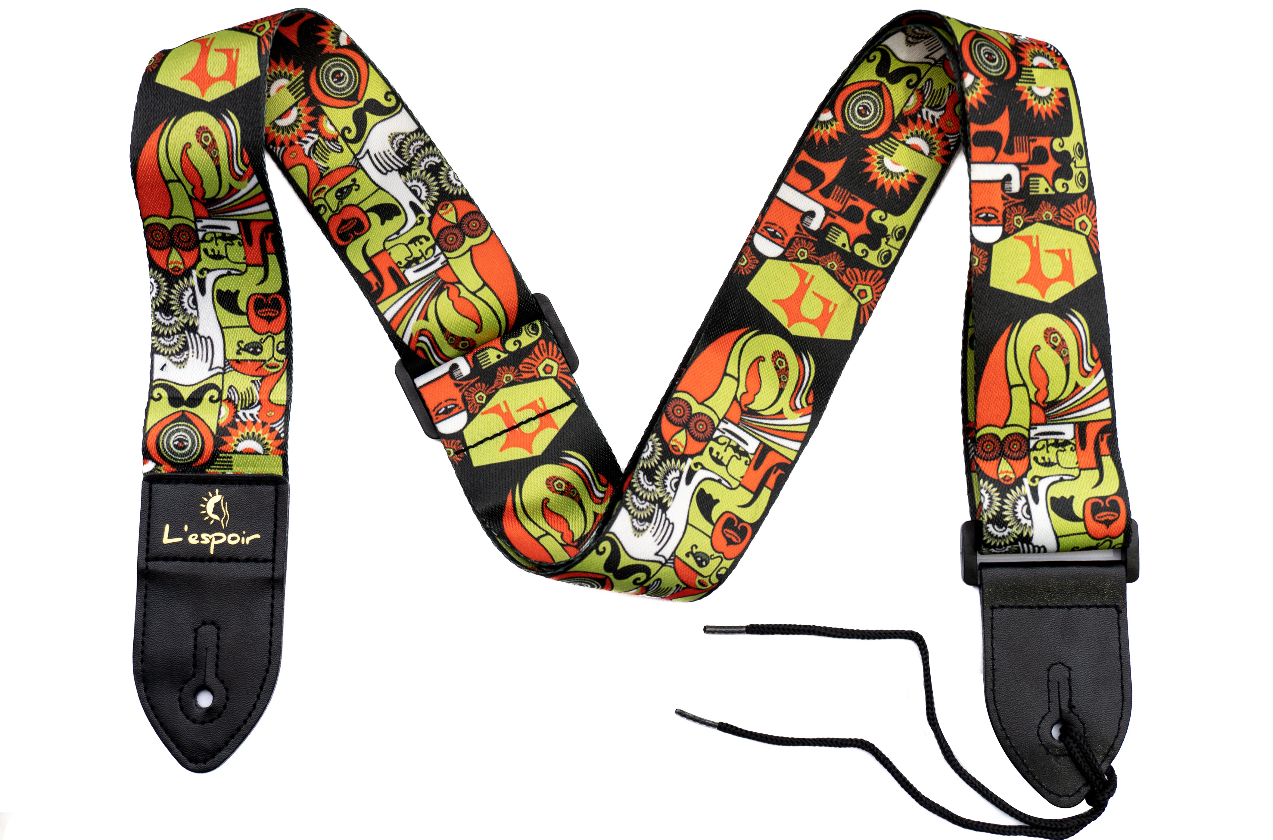 Correa para guitarra/bajo Psycho verde - LS008