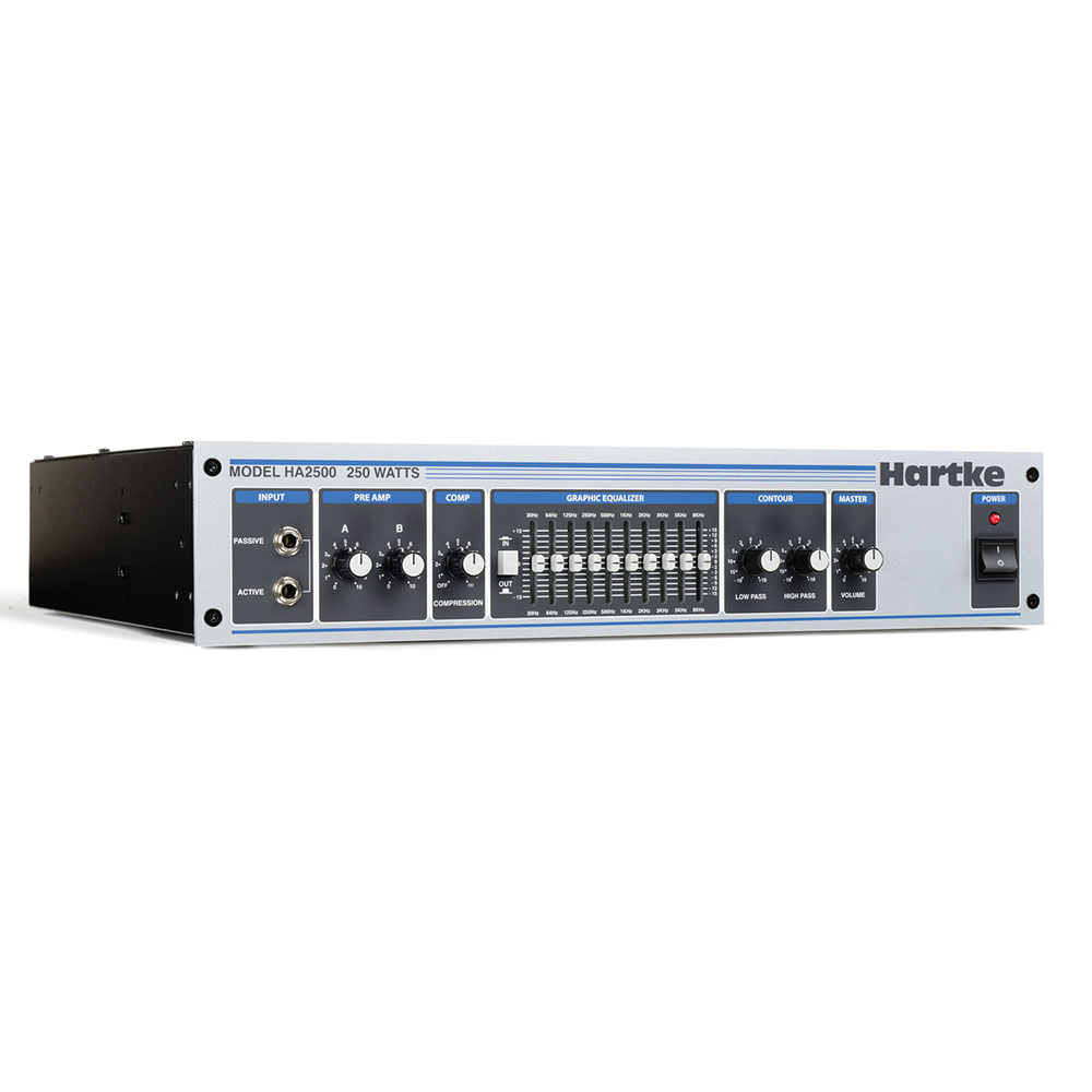 HA2500 Cabezal amplificador para Bajo eléctrico Hartke 250W