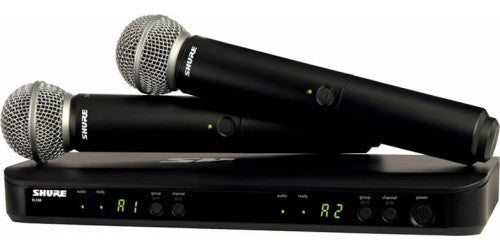 Sistema de micrófonos inalambricos doble Shure - BLX288/PG58