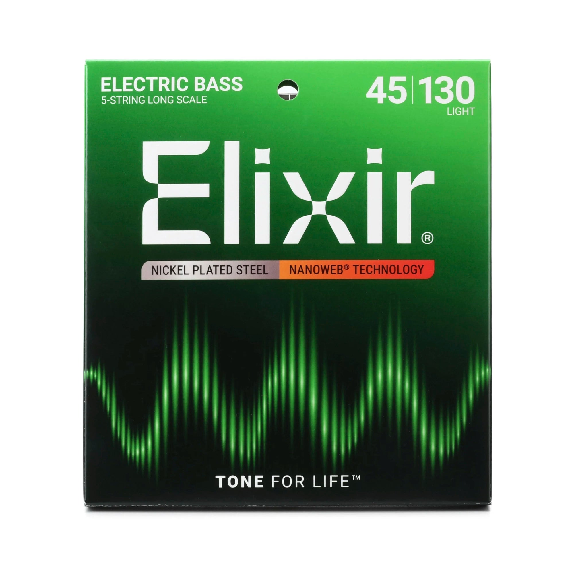 Set de cuerdas para bajo eléctrico 5 cuerdas Elixir Nanoweb 45/130 Light- 14202