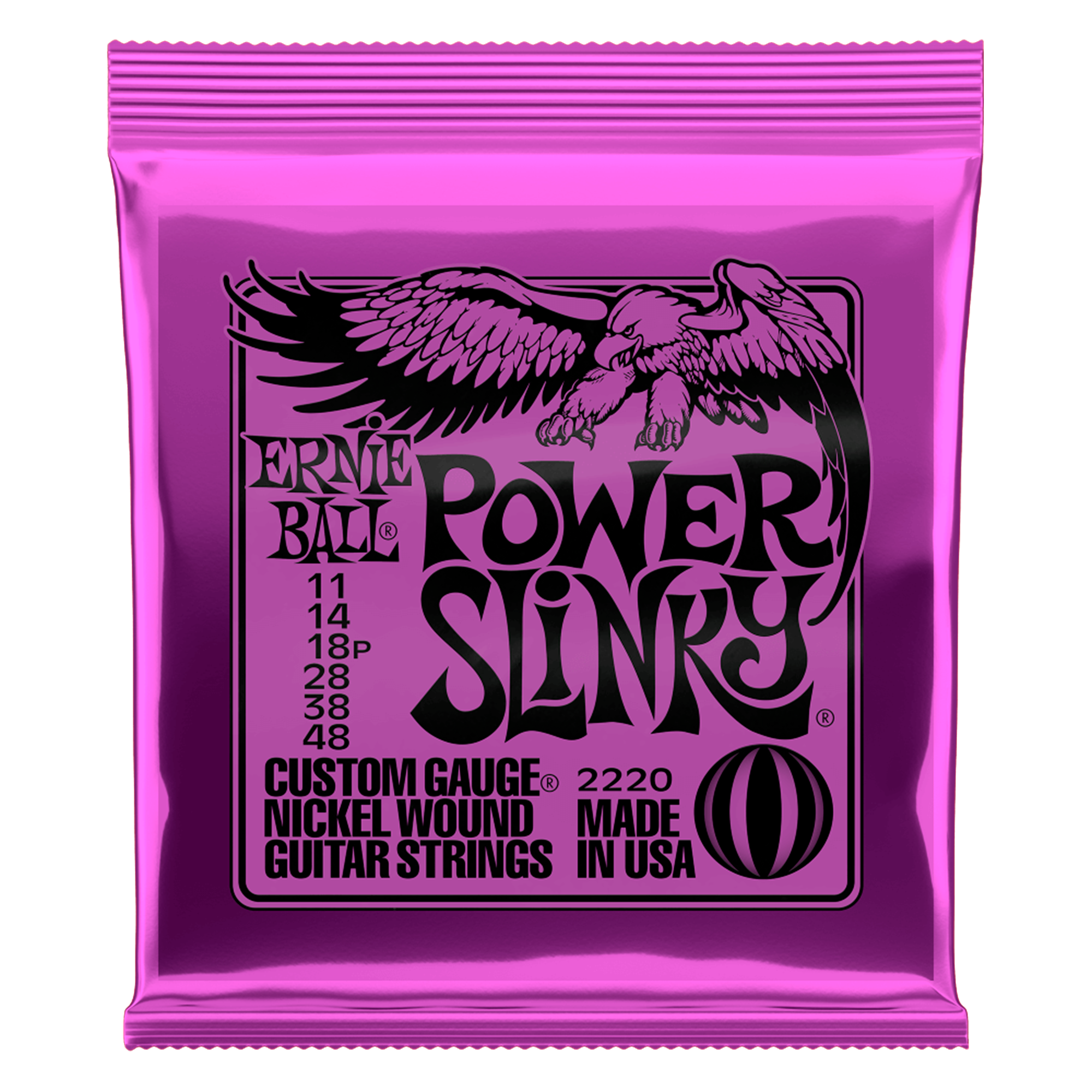 Set De Cuerdas Para Guitarra Electrica 11-48 Ernie Ball - 2220