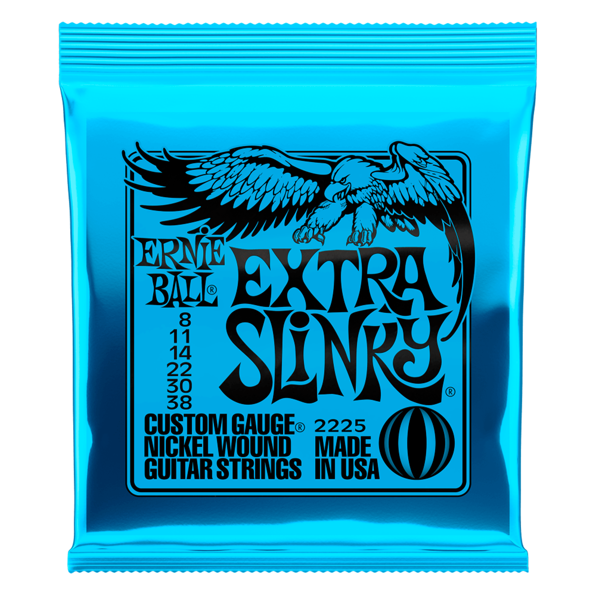 Set De Cuerdas Para Guitarra Electrica 8-38 Ernie Ball - 2225