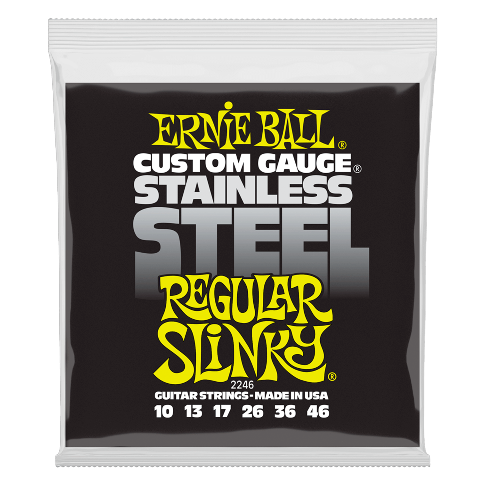 Set De Cuerdas Para Guitarra Electrica Stainless Steel 10-46 Ernie Ball - 2246