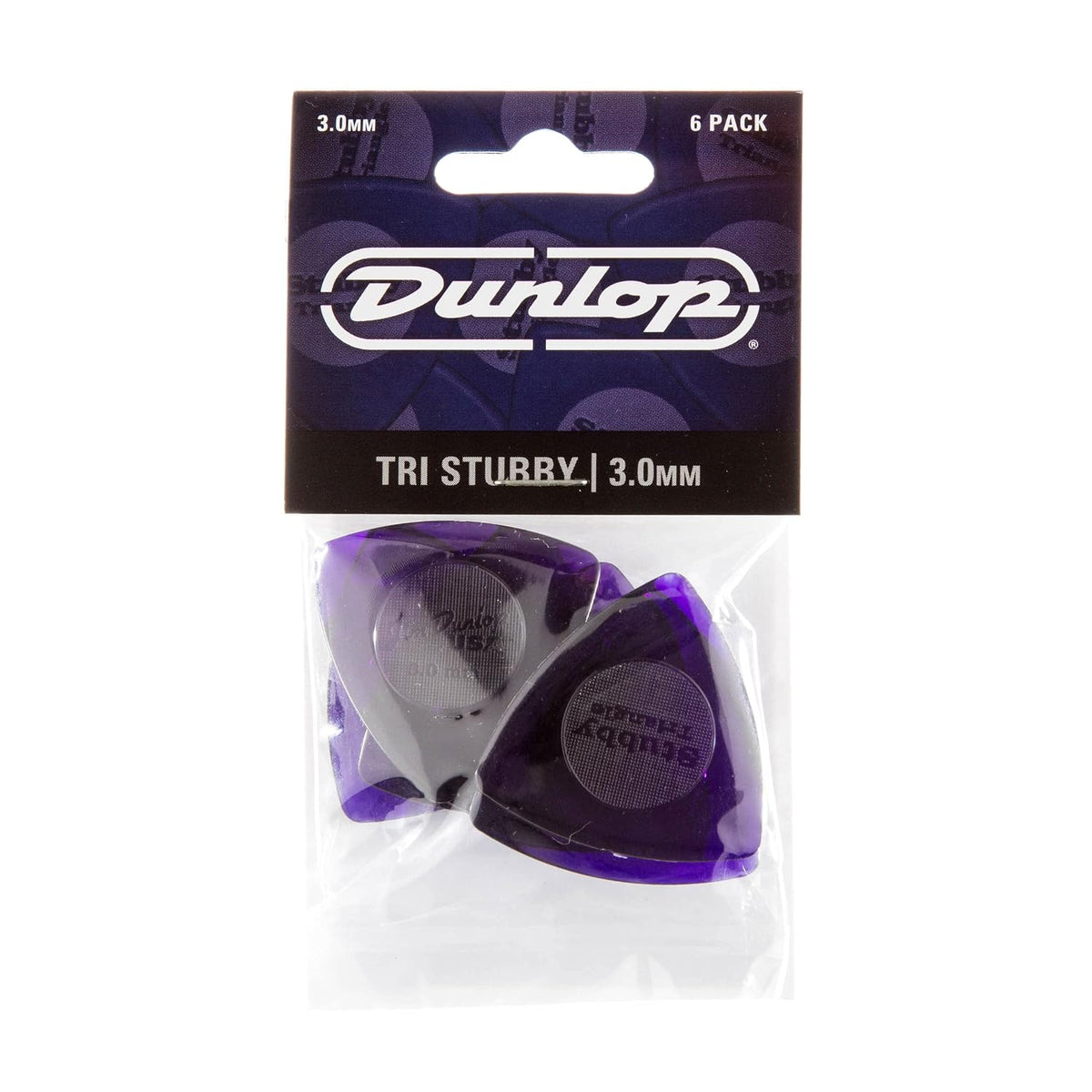 Pack 6 Uñas Tri Stubby 3.0mm Dunlop - 473P3.0