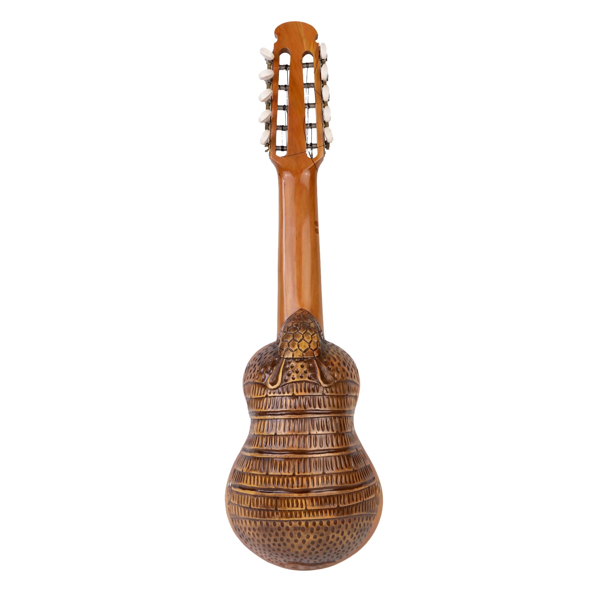 Charango Boliviano diseño Armadillo con funda Incaica
