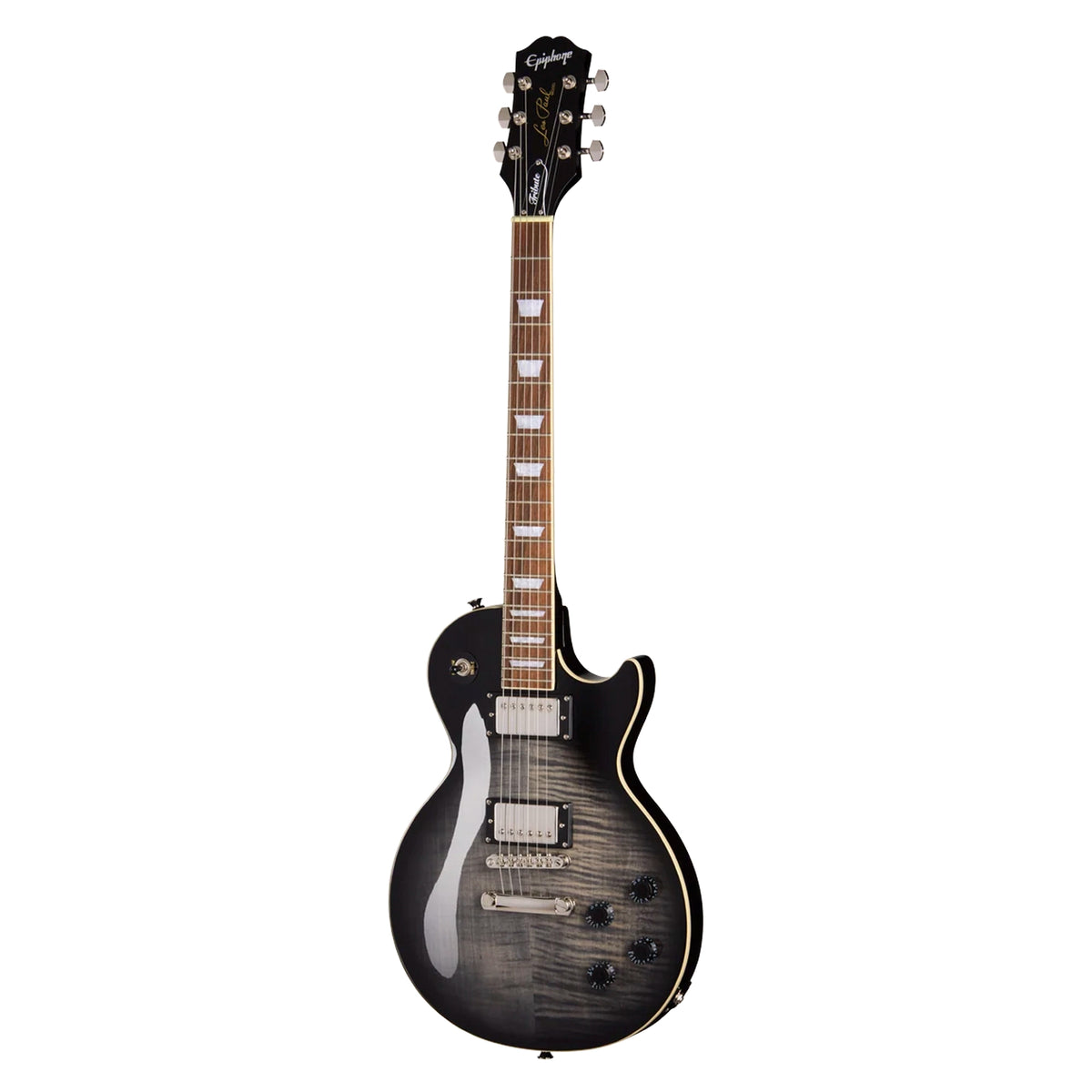 Guitarra Electrica Epiphone Les Paul Tribute Plus Transparent Ebony - E1LPTPEBBNH1