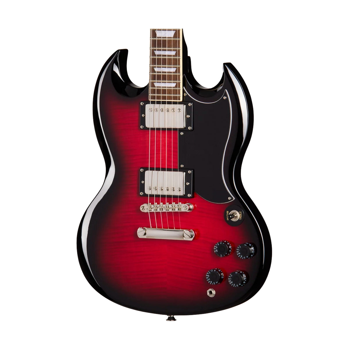Guitarra Electrica Epiphone SG Tribute Plus Cherry Burst Nickel - E1SGTPCBNH1