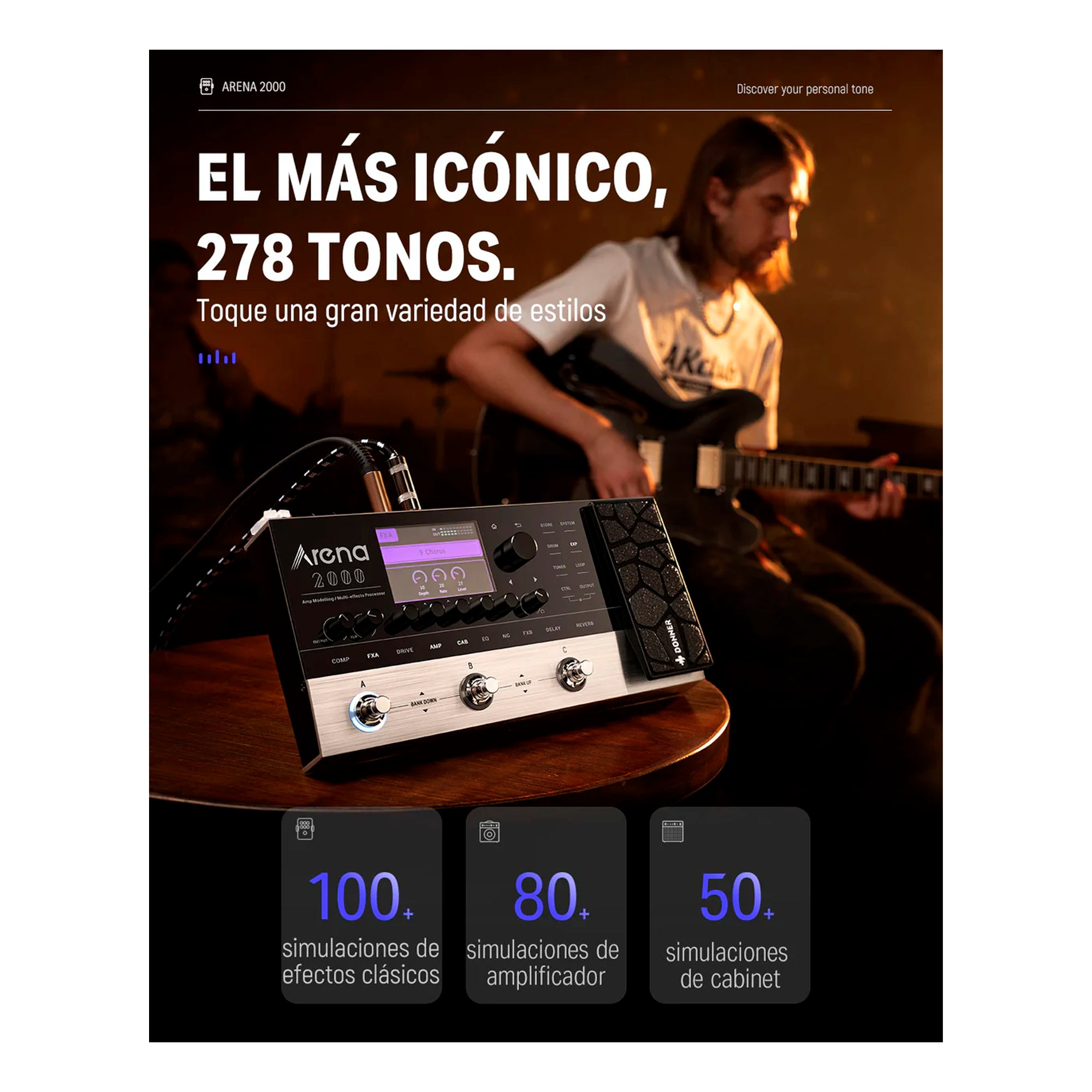 Pedalera Multiefectos Donner EC1790 - Arena 2000