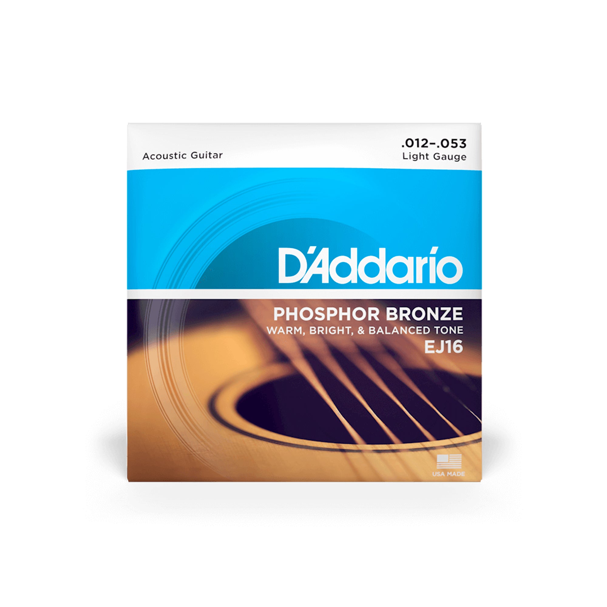 Set De Cuerdas Para Guitarra Acústica 12-53 Daddario - EJ16