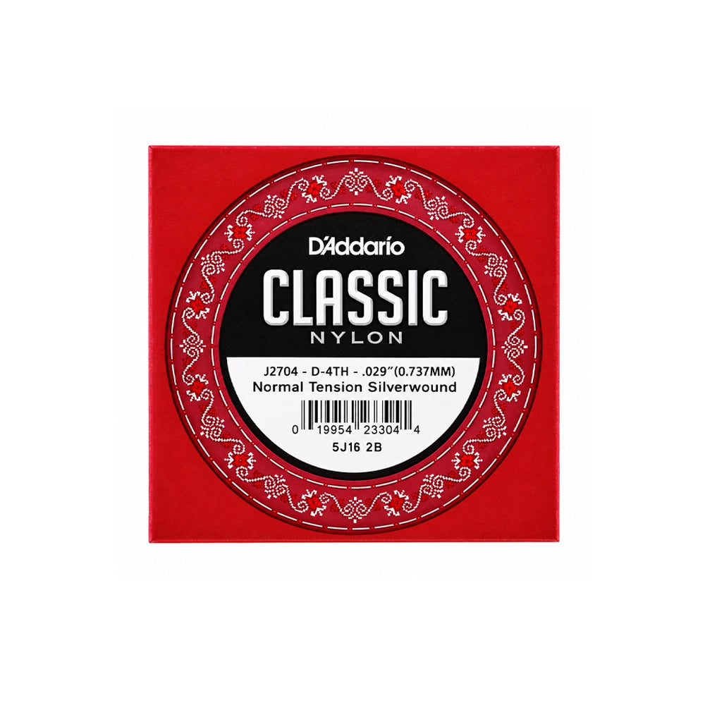 Cuerdas Sueltas para Guitarra Clásica Nylon EJ27 Daddario Normal Tension