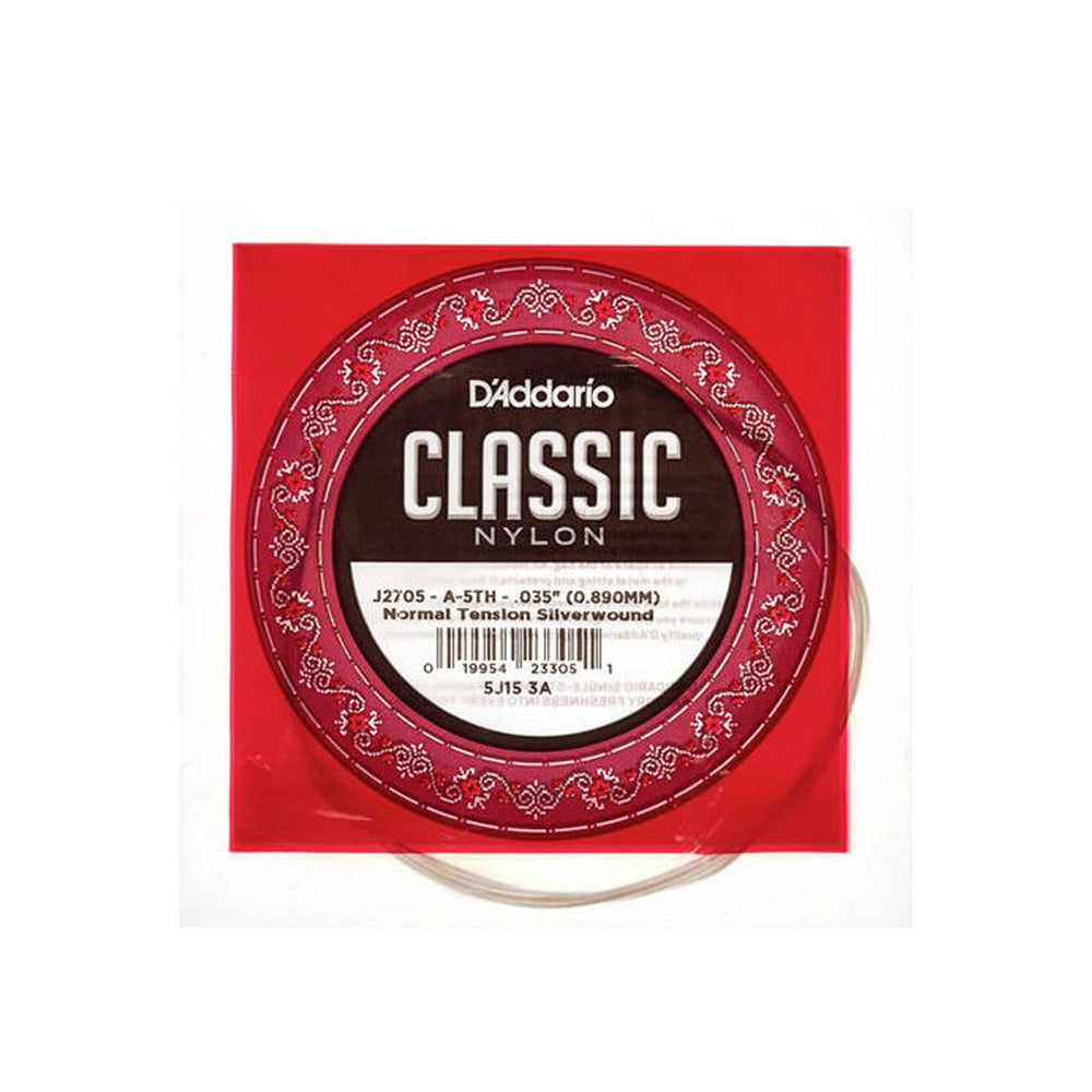 Cuerdas Sueltas para Guitarra Clásica Nylon EJ27 Daddario Normal Tension