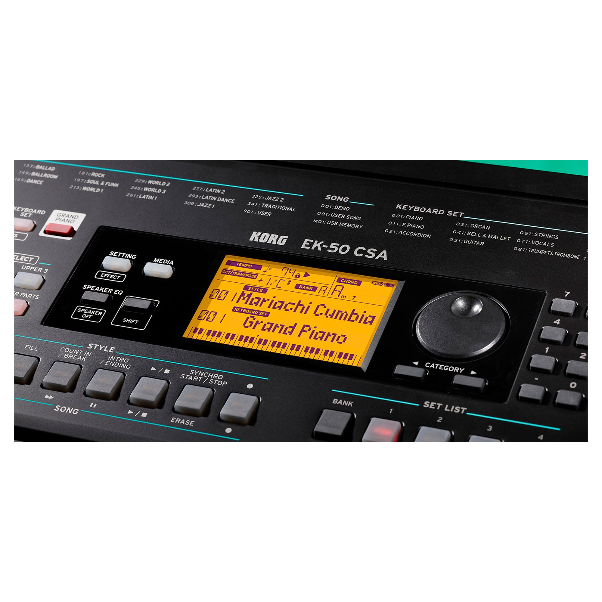 Teclado Entertainer Korg - EK-50 CSA