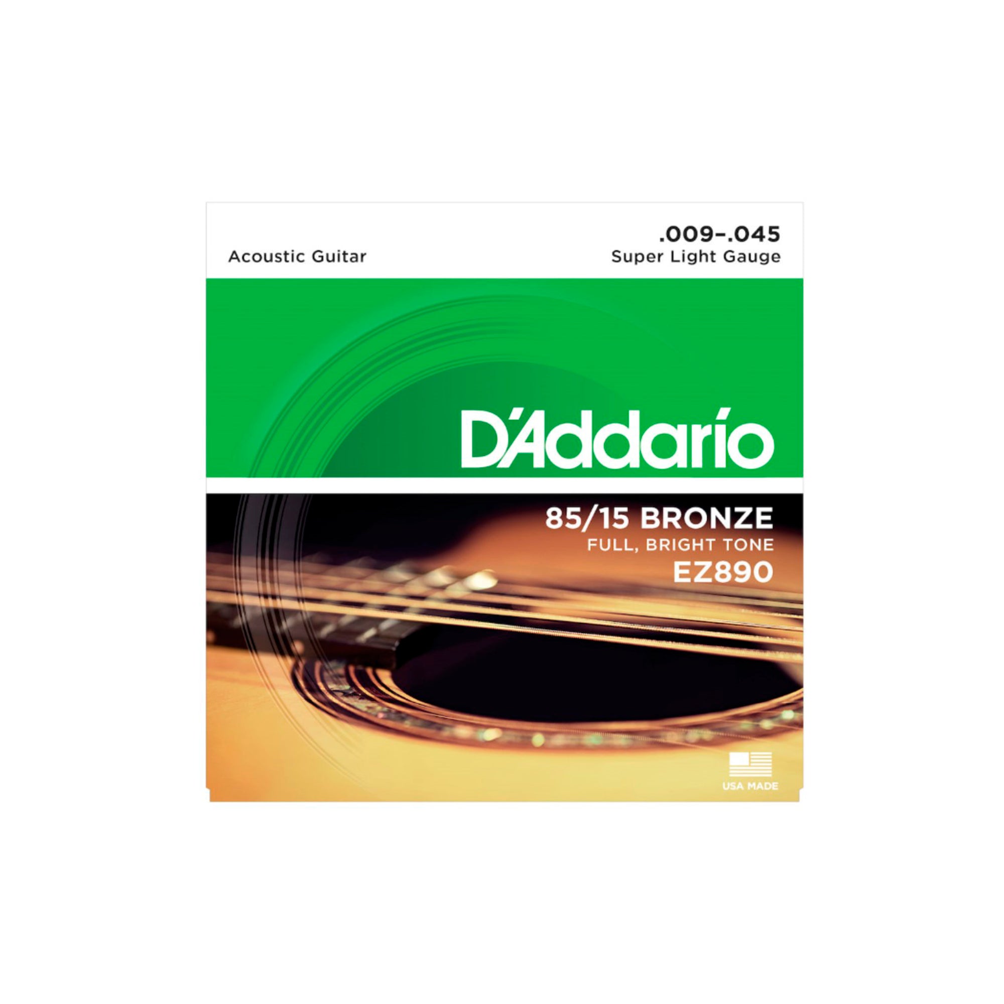 Set De Cuerdas Para Guitarra Acústica 09-45 Daddario - EZ890