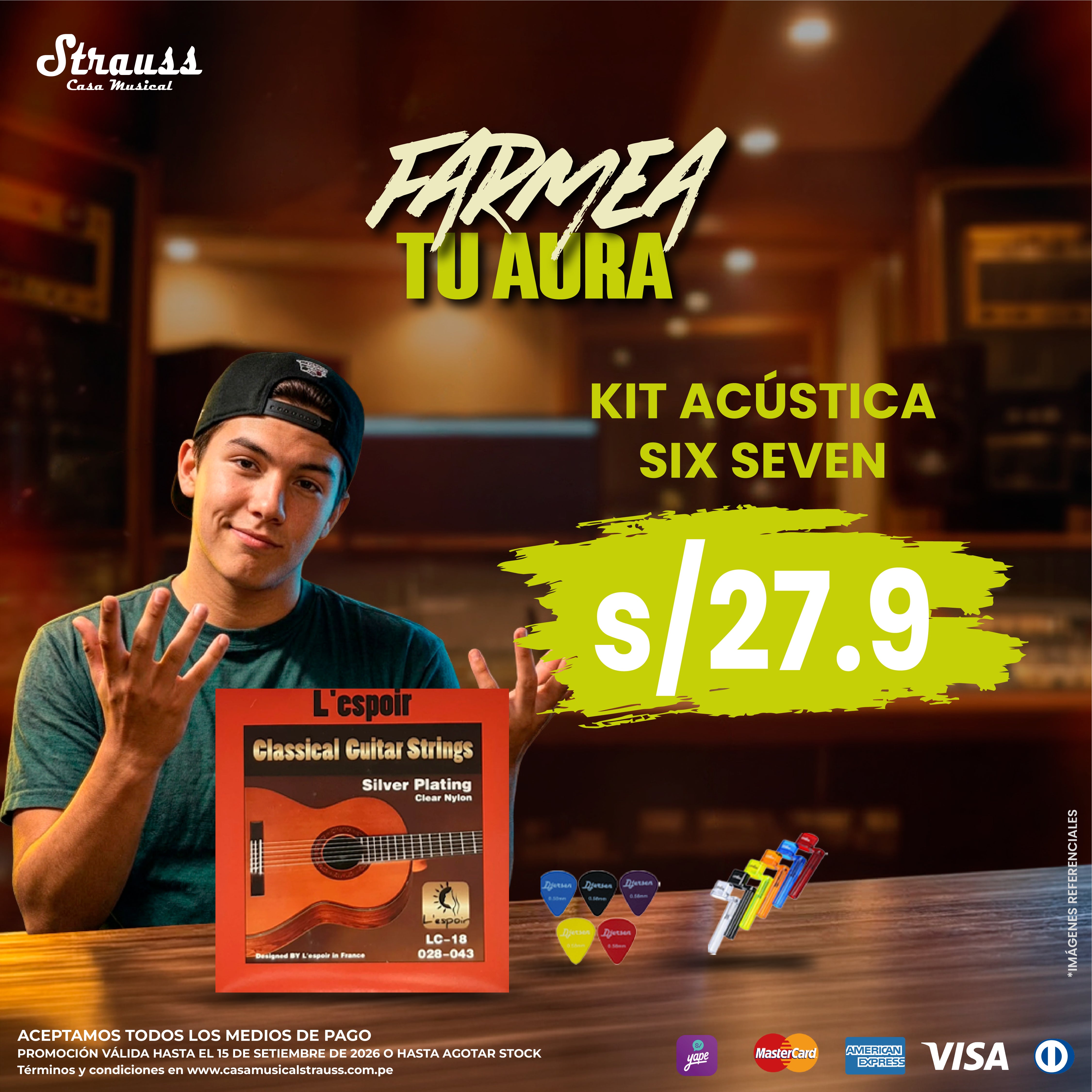 Kit Guitarra Acustica - Six-seven