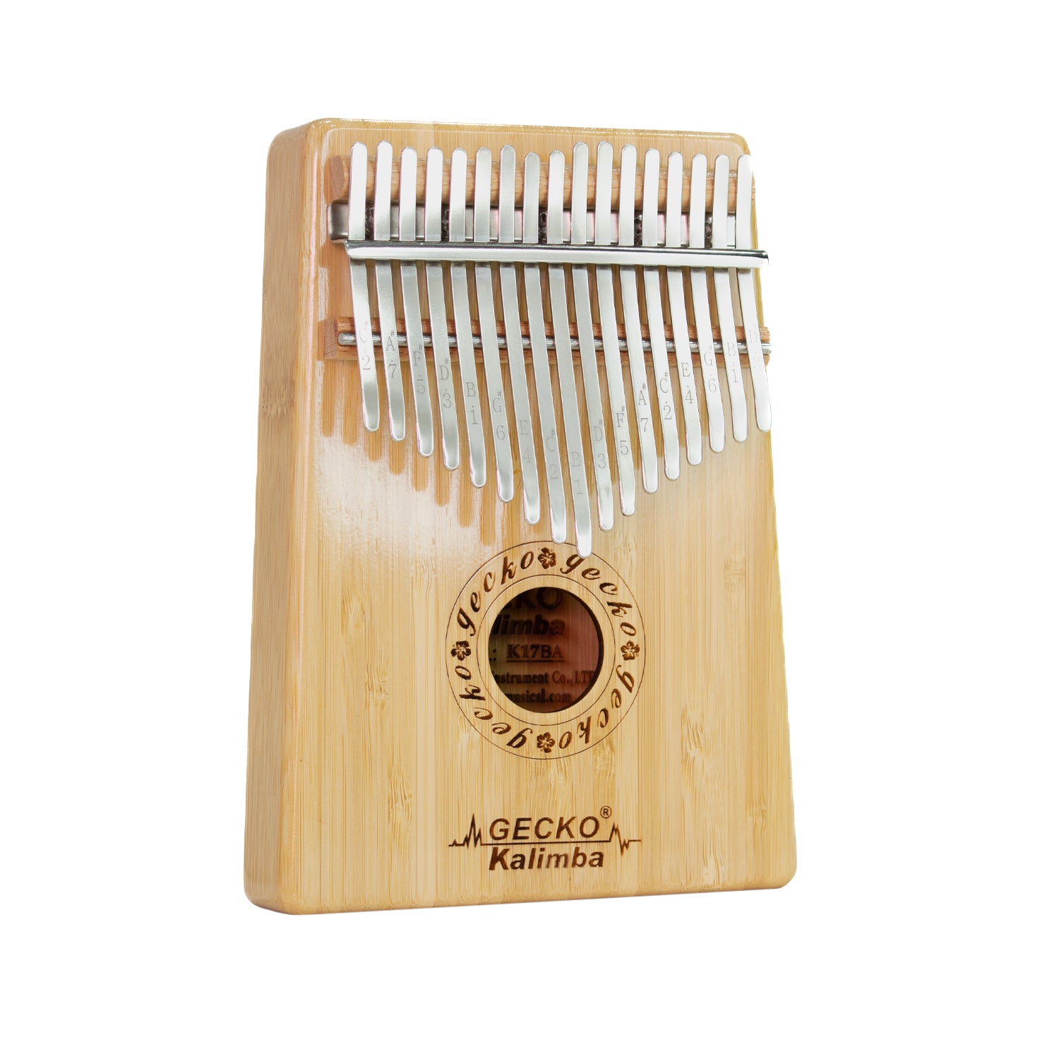 Kalimba de 17 llaves Gecko con estuche - K17BA