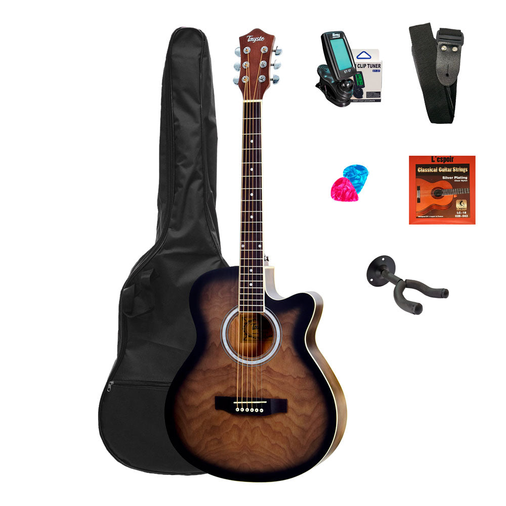 Pack Guitarra Acústica Tayste - T404 TBS