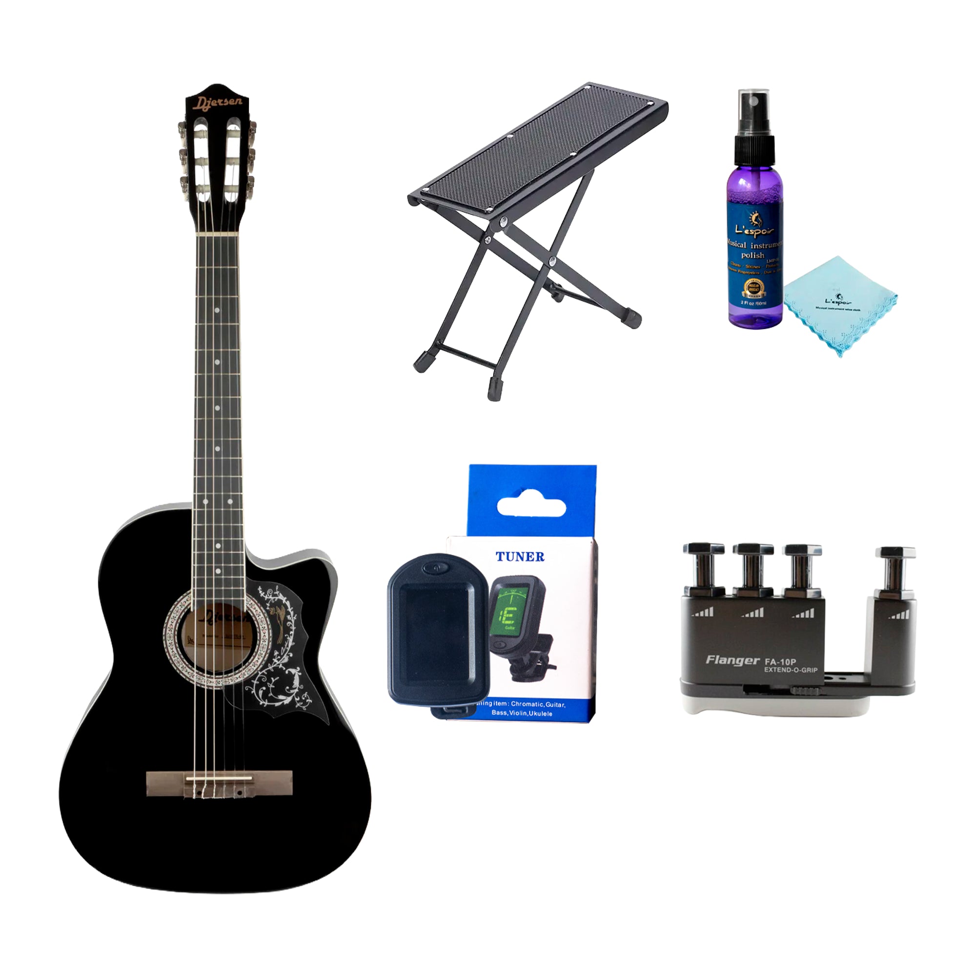 Pack de Guitarra Acústica de Nylon Djersen