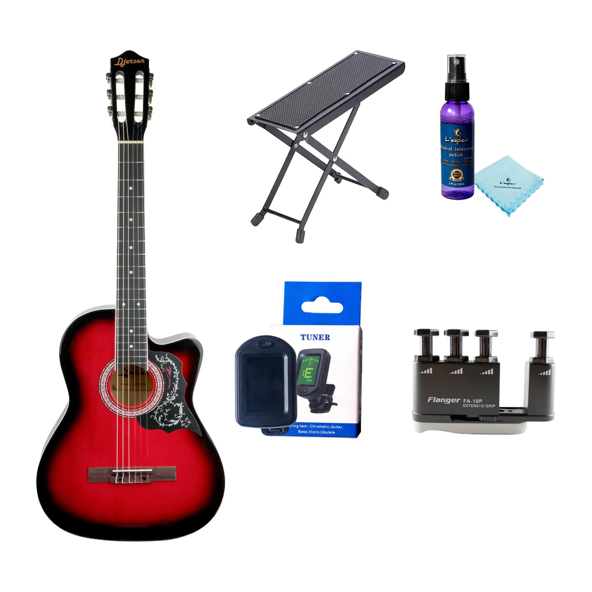 Pack de Guitarra Acústica de Nylon Djersen