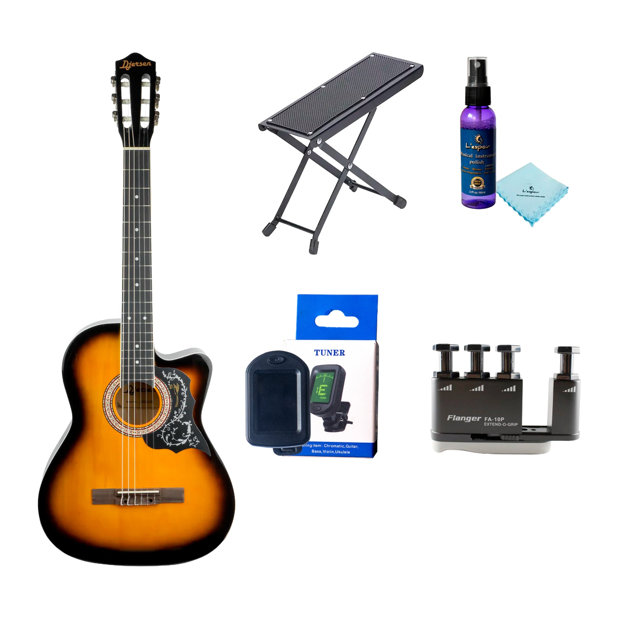 Pack de Guitarra Acústica de Nylon Djersen