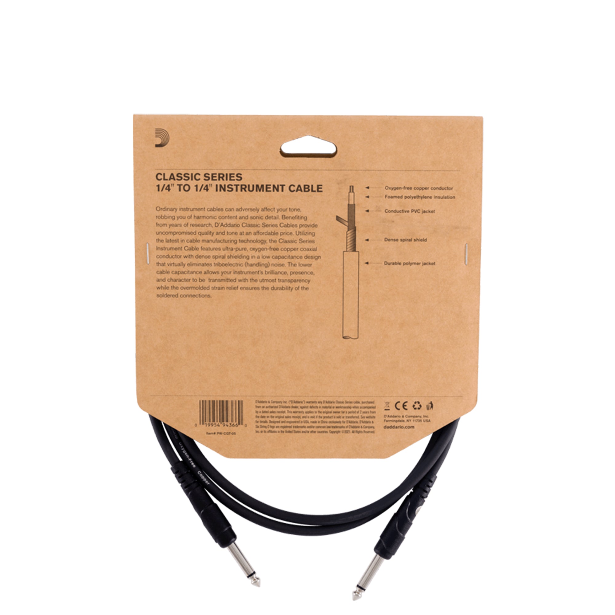 Cable Para Instrumentos Daddario - PW-CGT-10