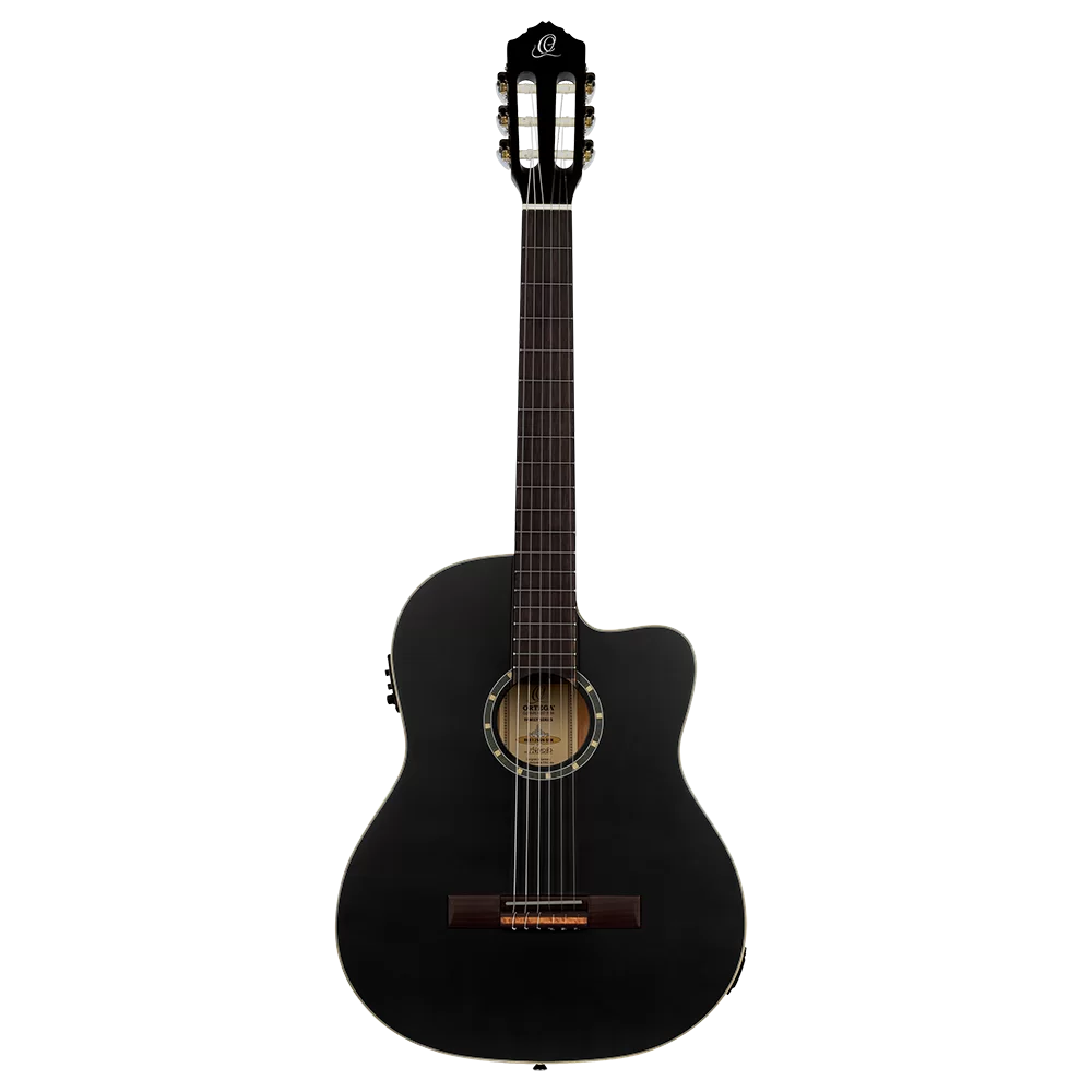 Guitarra Electroacustica Negro Ortega - RCE125SN-SBK