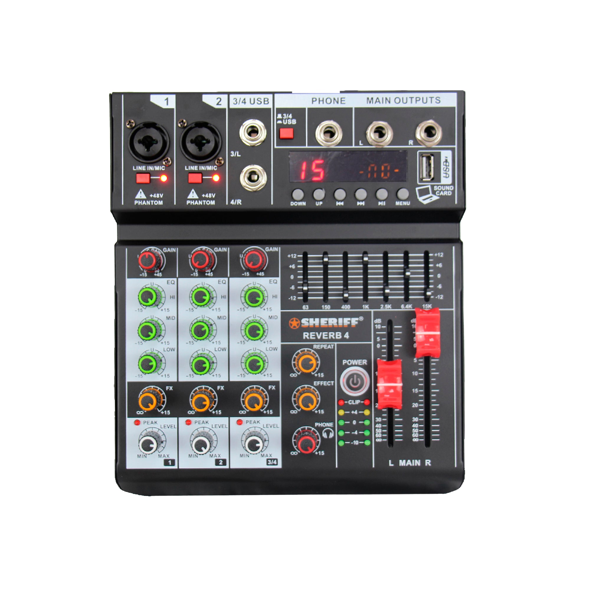 Consola de 4 canales Sheriff - Reverb 4
