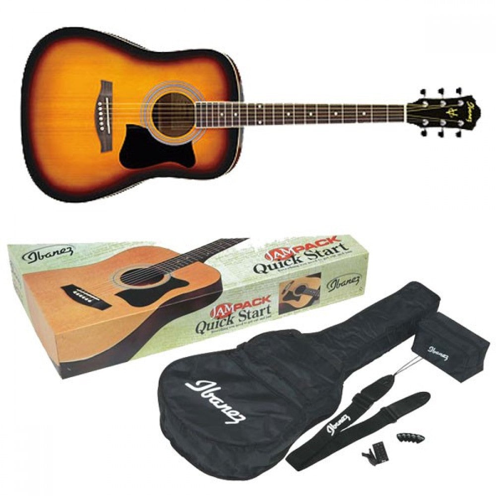 Pack guitarra acústica Ibanez - V50NJP VSB